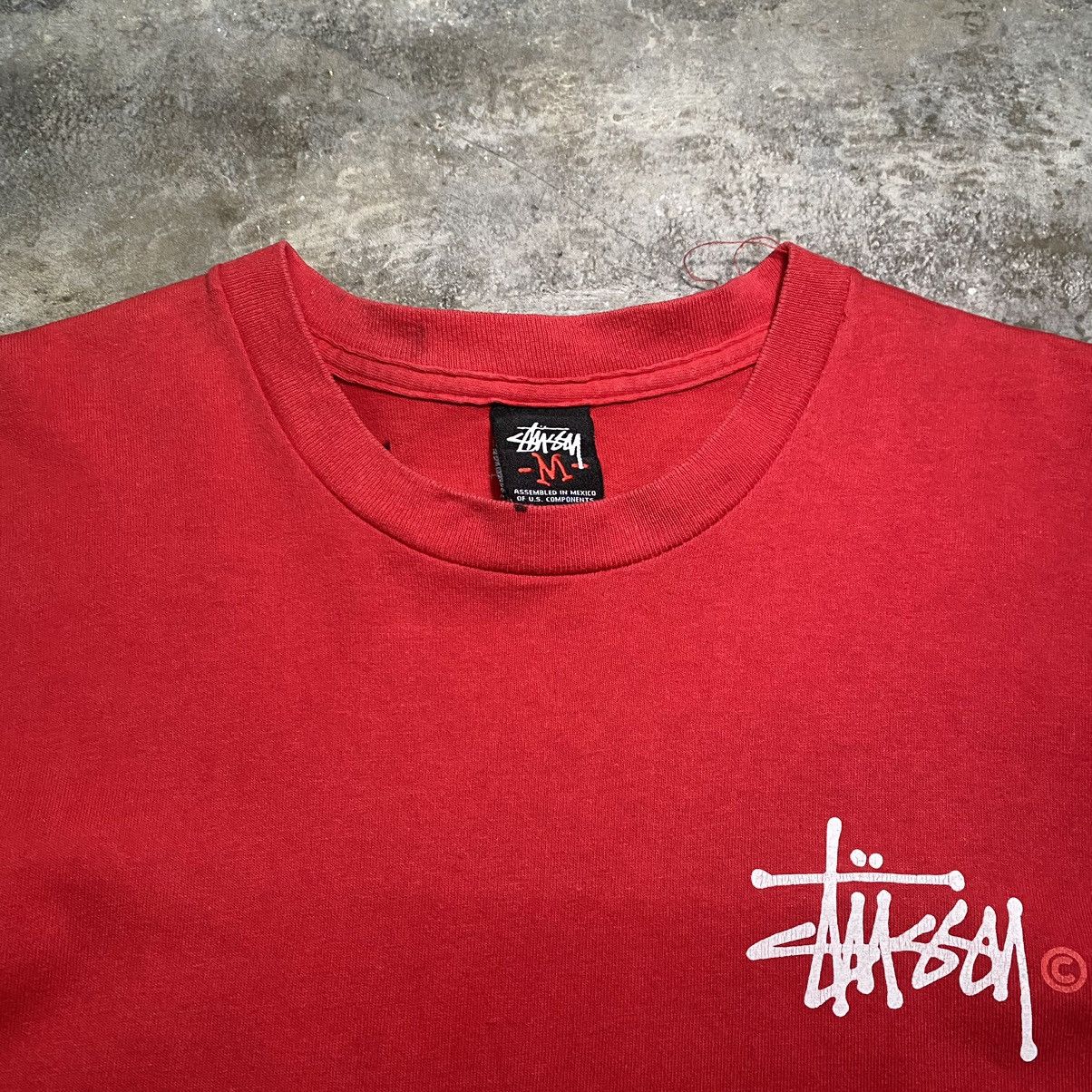 Stussy × Vintage Vintage Stussy Sign Spellout T Shirt y2k Size US M / EU 48-50 / 2 - 3 Thumbnail