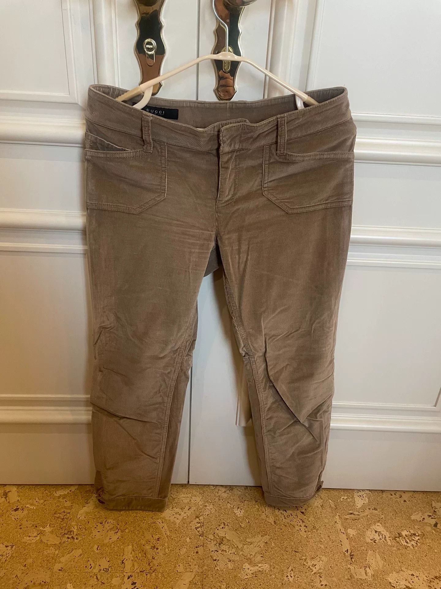 Gucci Gucci Women's Cropped Button Pants Size 40" / US 18 - 1 Thumbnail