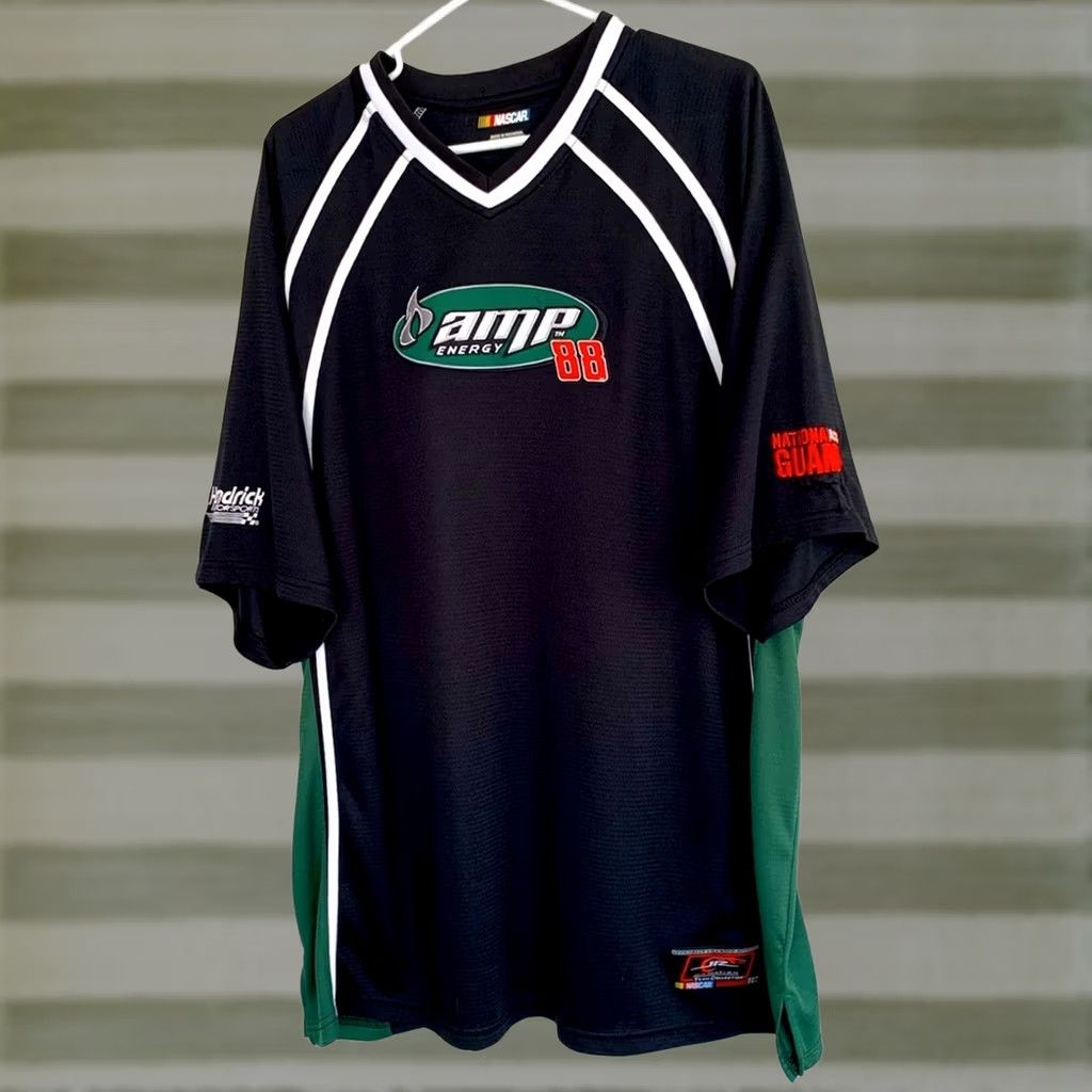 NASCAR NASCAR MENS DALE EARNHARDT JR NATION TEAM COLLECTION ALL EMBROIDERED SHIRT 2XL Black Mens Size US XXL / EU 58 / 5 - 1 Thumbnail