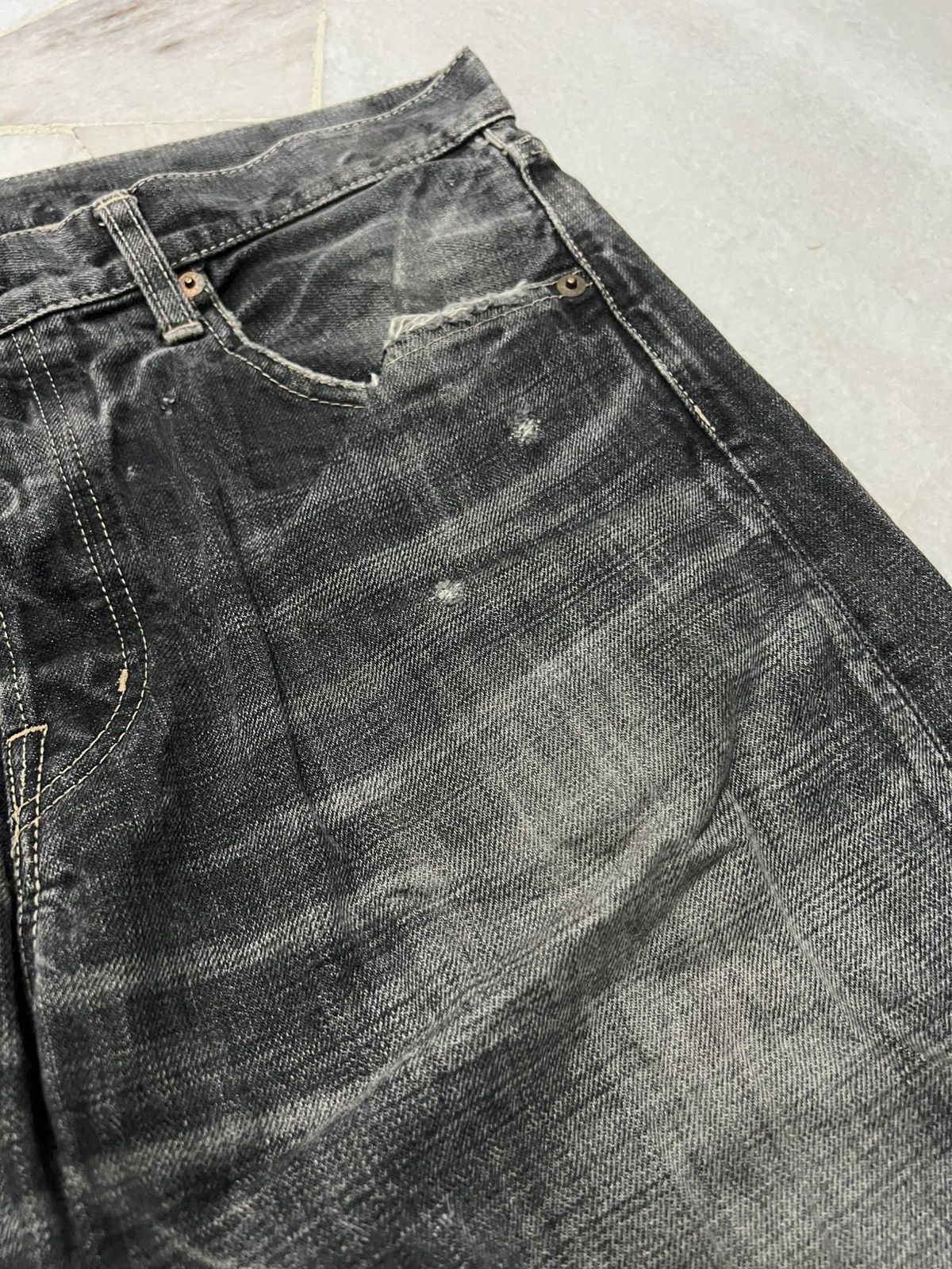 If Six Was Nine × Japanese Brand × Spellbound 💥90’s💥Vintage Spellbound Distress Mud Wash Faded Jean Japan Size US 32 / EU 48 - 10 Thumbnail