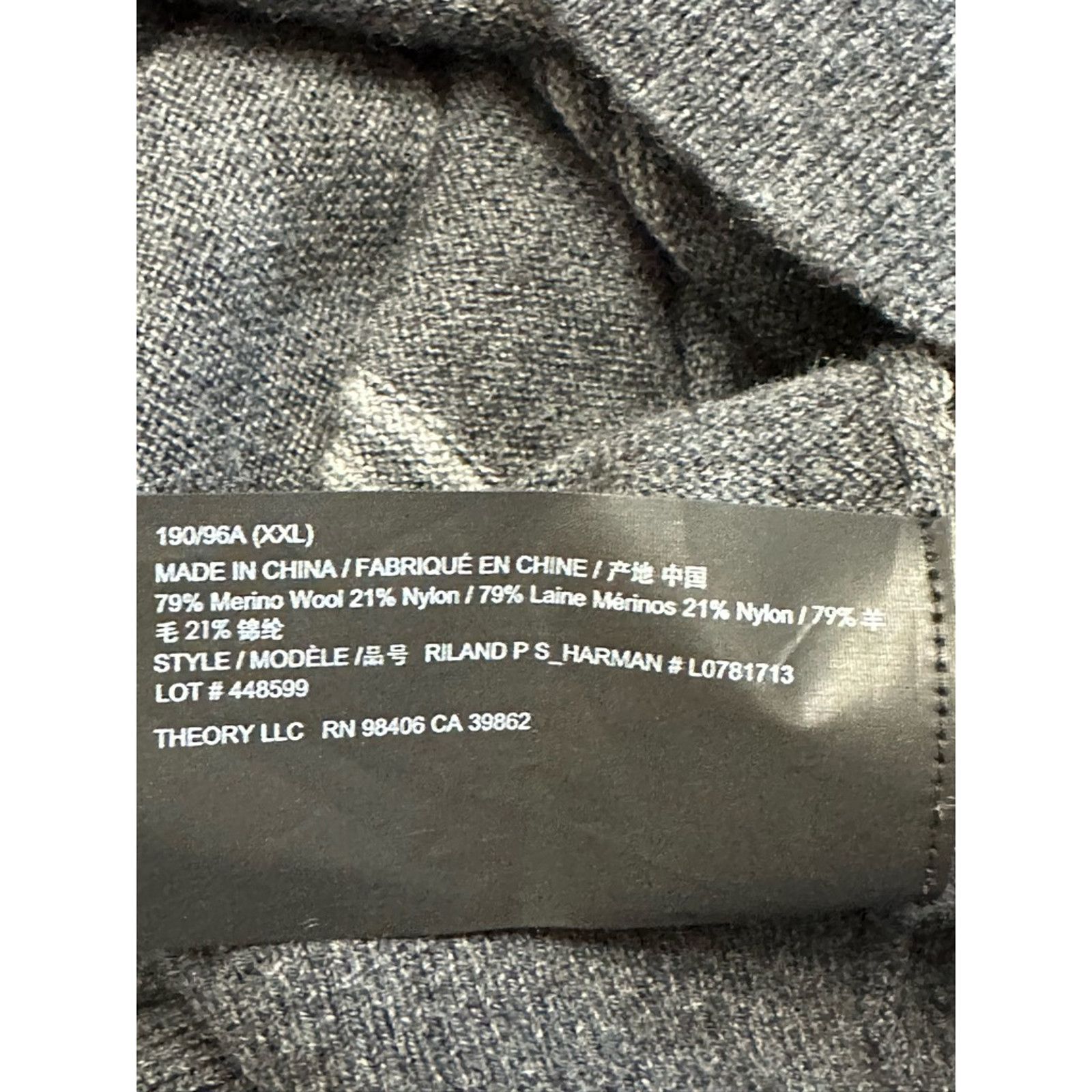 Theory Theory Pullover Sweater Wool Striped White Gray W XXL NWOT Size XXL / US 16-18 / IT 52-54 - 8 Thumbnail