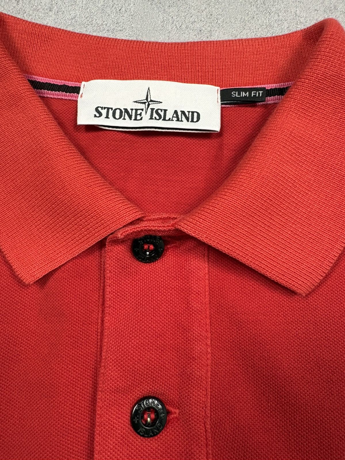 Stone Island Stone Island Slim Fit Red Compass Patch Program Polo Classic Size US L / EU 52-54 / 3 - 7 Thumbnail