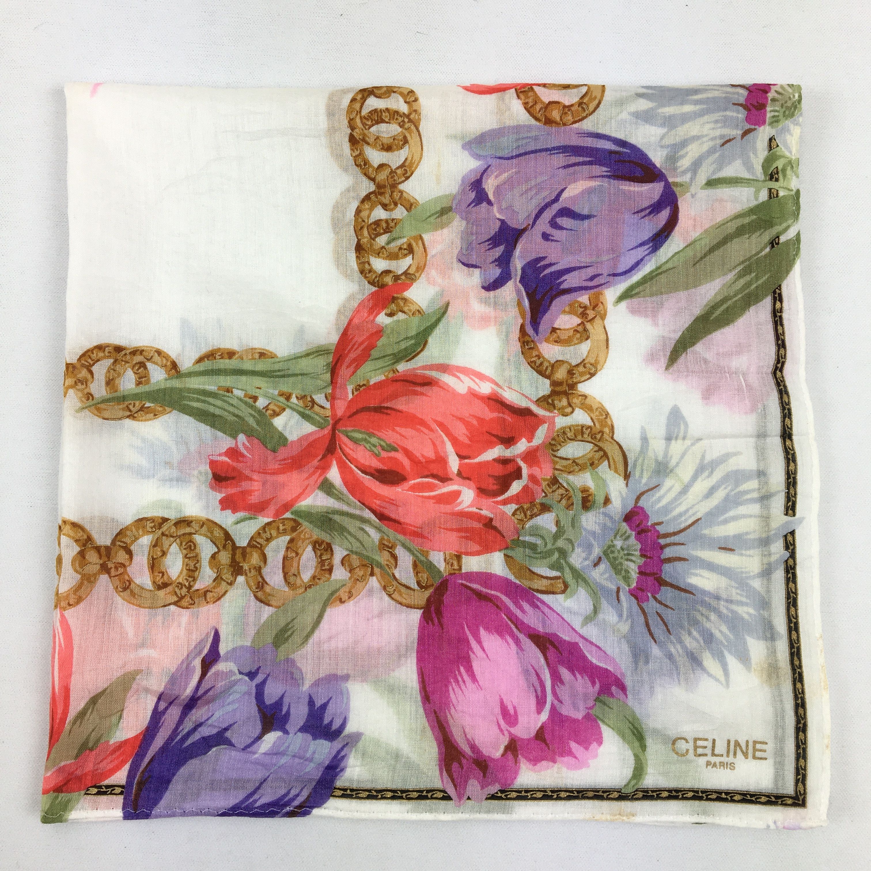 Celine Celine Handkerchief Neckerchief Bandana - AC73010 Size ONE SIZE - 4 Thumbnail