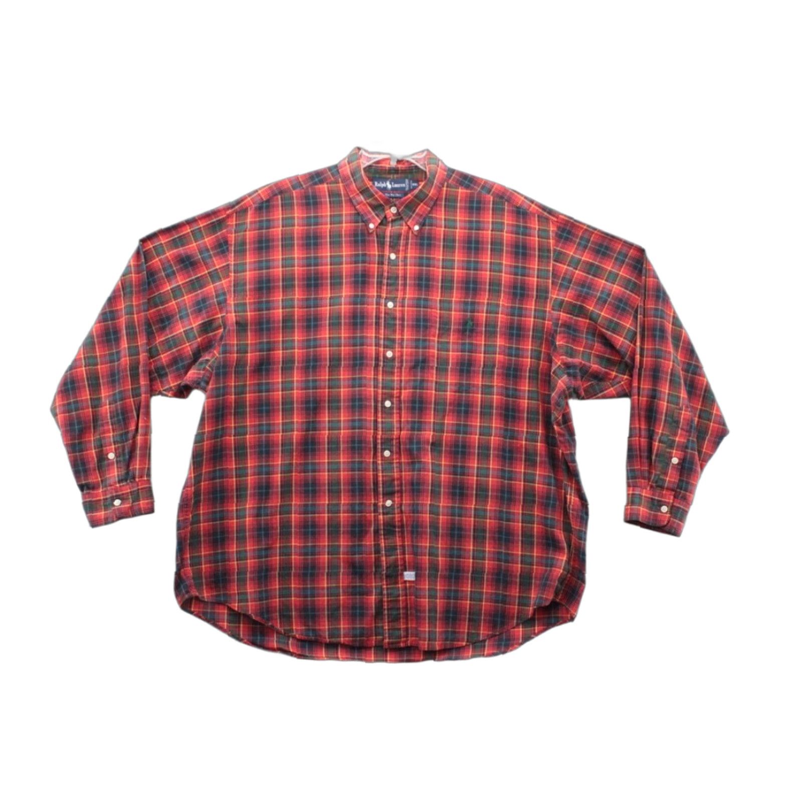 Ralph Lauren VINTAGE Ralph Lauren The Big Shirt Men's XXL Red Tartan Plaid Long Sleeve Oversized Shirt Size US XXL / EU 58 / 5 - 1 Thumbnail