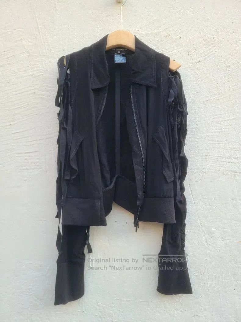 Ann Demeulemeester Ann Demeulemeester Silk Detachable Sleeve Jacket. Size US S / EU 44-46 / 1 - 7 Thumbnail