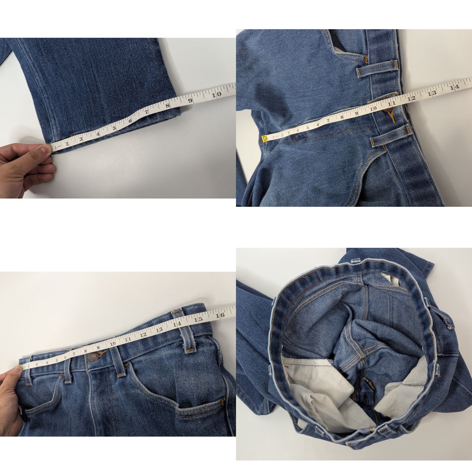 Levi's VINTAGE Levi's 547 Jeans Mens 31 Blue Denim 5-Pocket Straight 90s Boys? Size US 31 - 8 Thumbnail