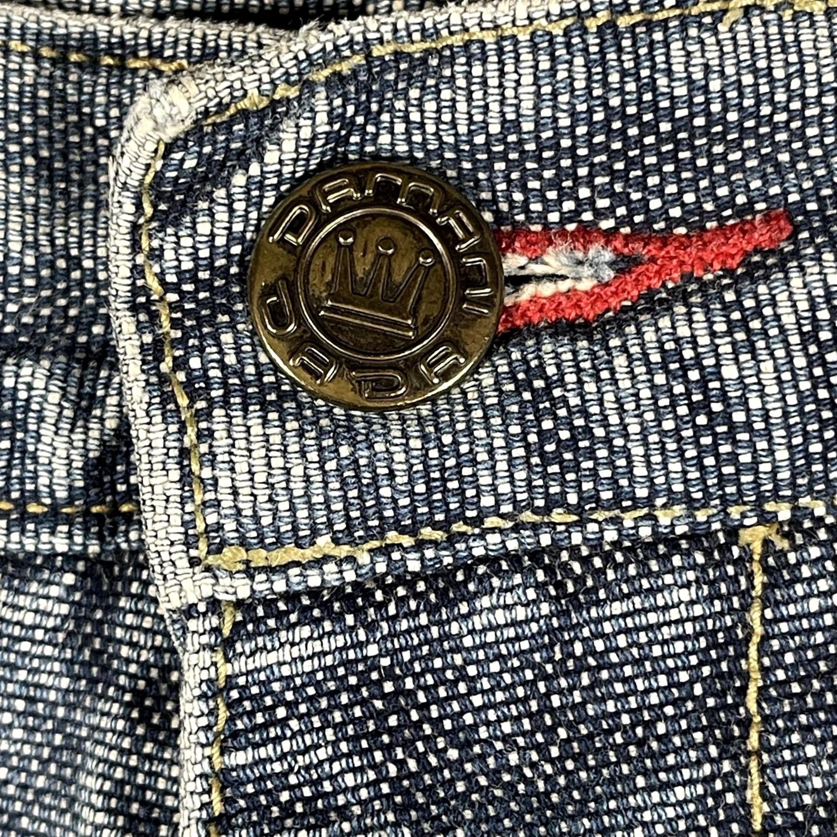 Denime VINTAGE Damani Dada Jeans Mens 44 43x30 Big & Tall Wide-Leg Baggy Carpenter Hip Hop Denim Blue Women? (adjusted for context) Size US 44 / EU 60 - 5 Thumbnail