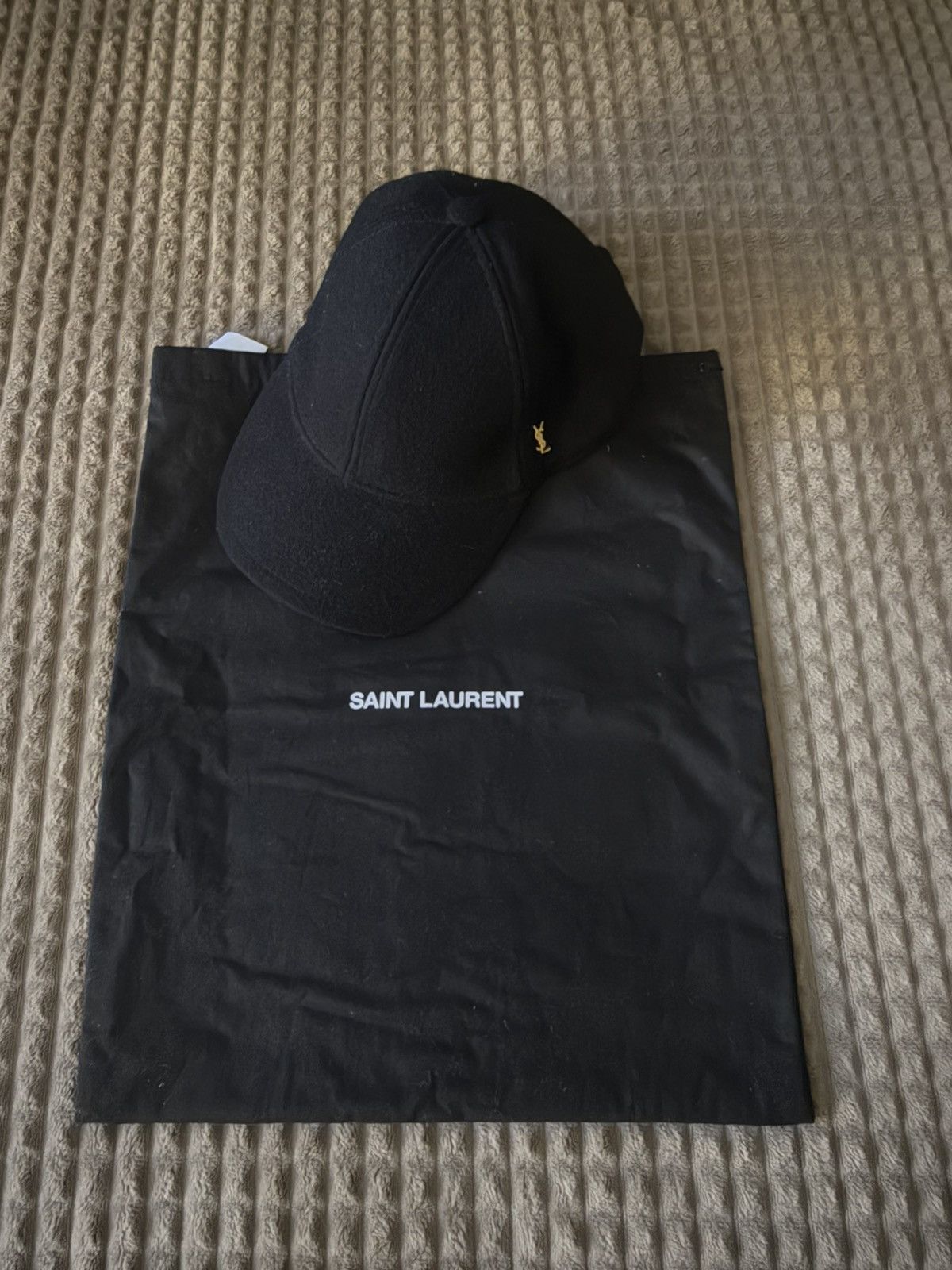 Yves Saint Laurent Saint Laurent Baseball Cap ’Black’ Size 46 - 2 Thumbnail