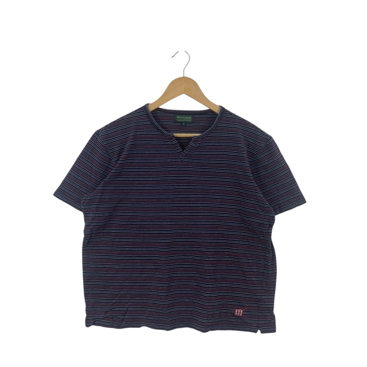 Henry Cotton's HENRY COTTONS Homewear Collection Striped Tee Shirt Top Size M / US 6-8 / IT 42-44 - 3 Thumbnail