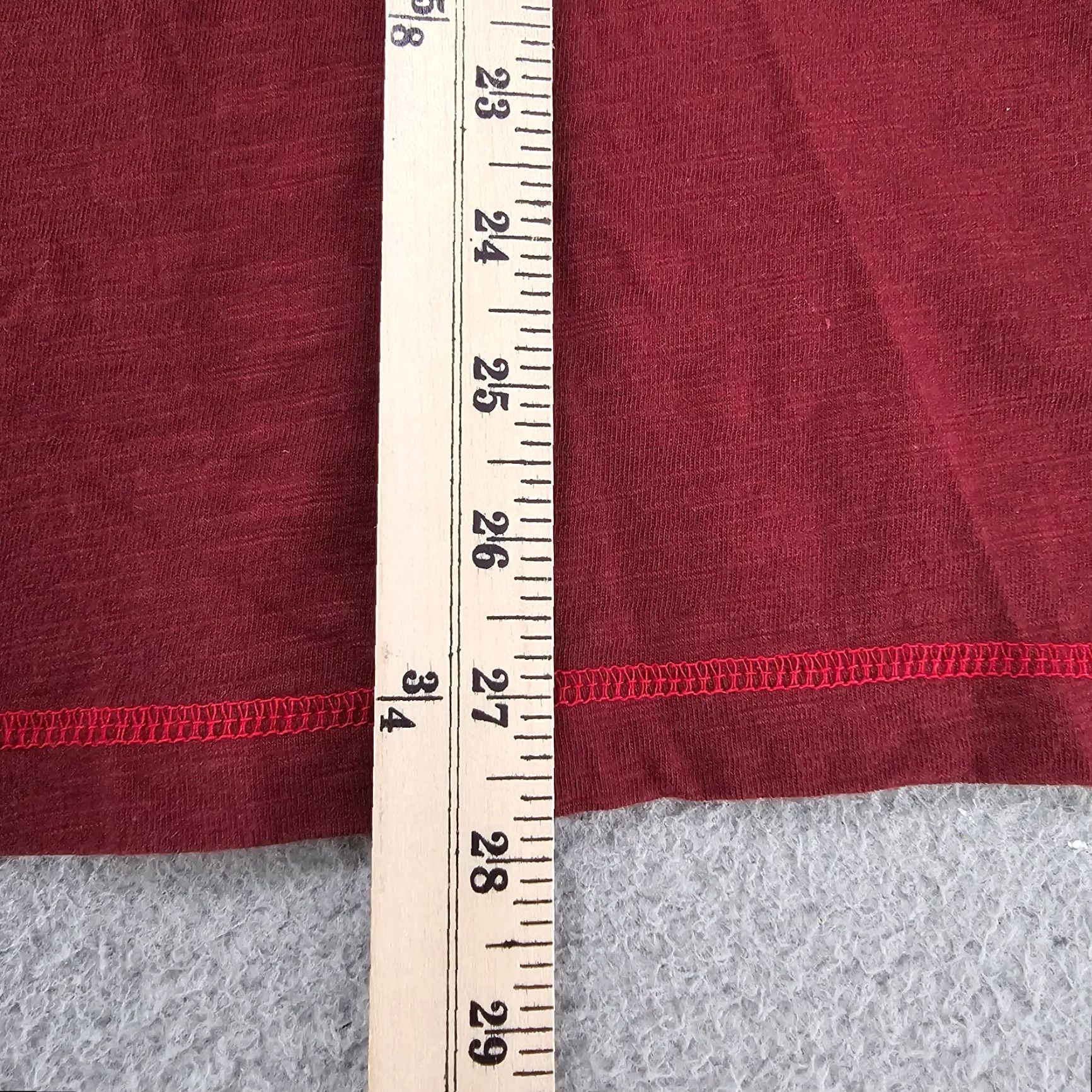 Vintage Cabela's Shirt Mens Large Red Henley Knit Long Sleeve Cotton Pullover Sweatshirt Size US L / EU 52-54 / 3 - 7 Thumbnail