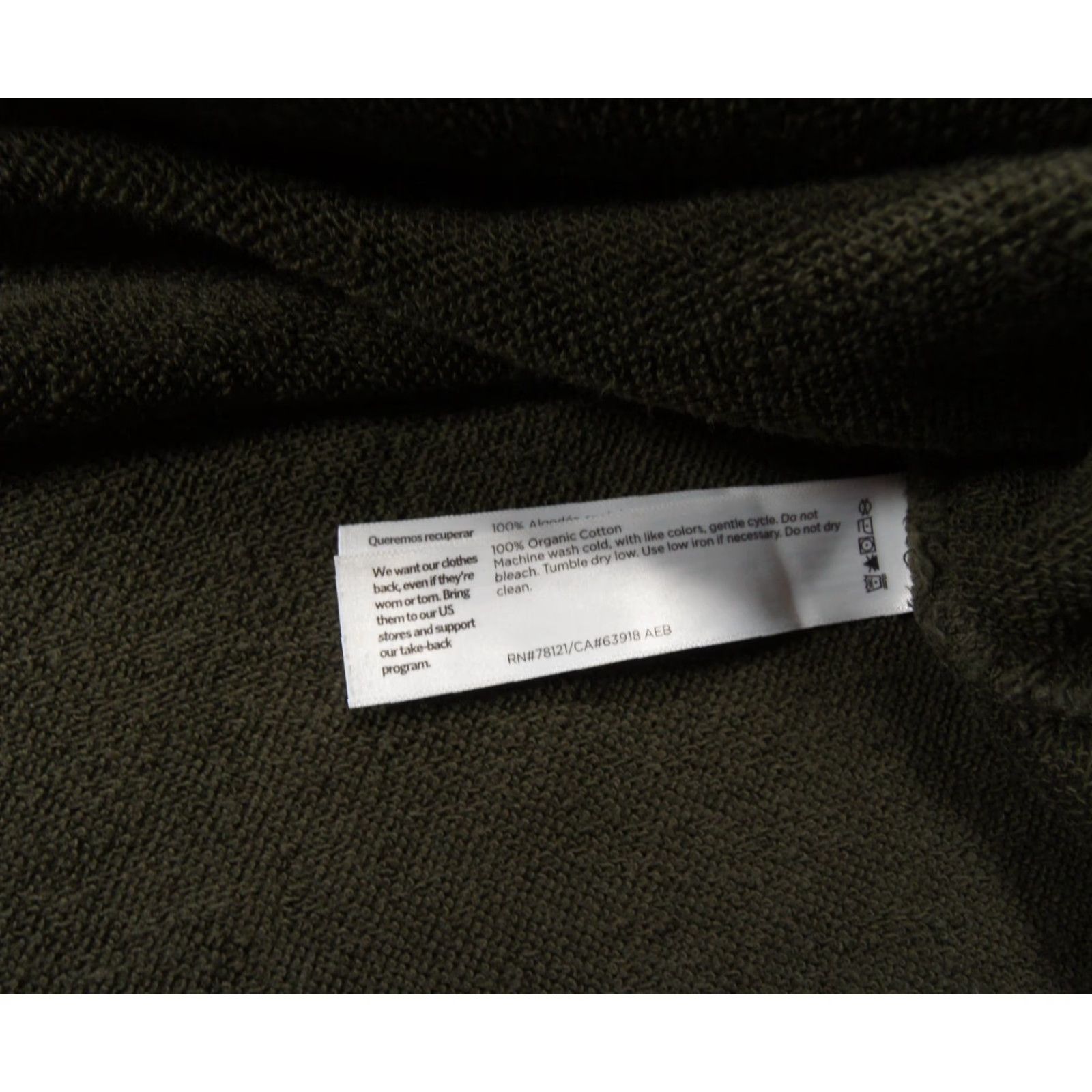 Eileen Fisher Eileen Fisher Sweatshirt Womens XL Green Cropped Crewneck Raw Edge Ladies Size XL / US 12-14 / IT 48-50 - 7 Thumbnail