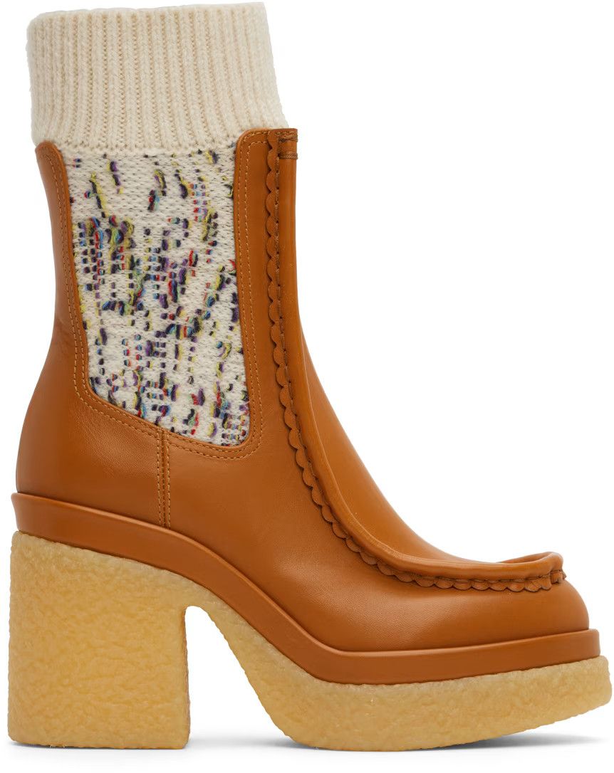 image of Chloe O1Loc1C0524 Chc22 Jamie Luminous Boots In Ochre, Women's (Size 6)