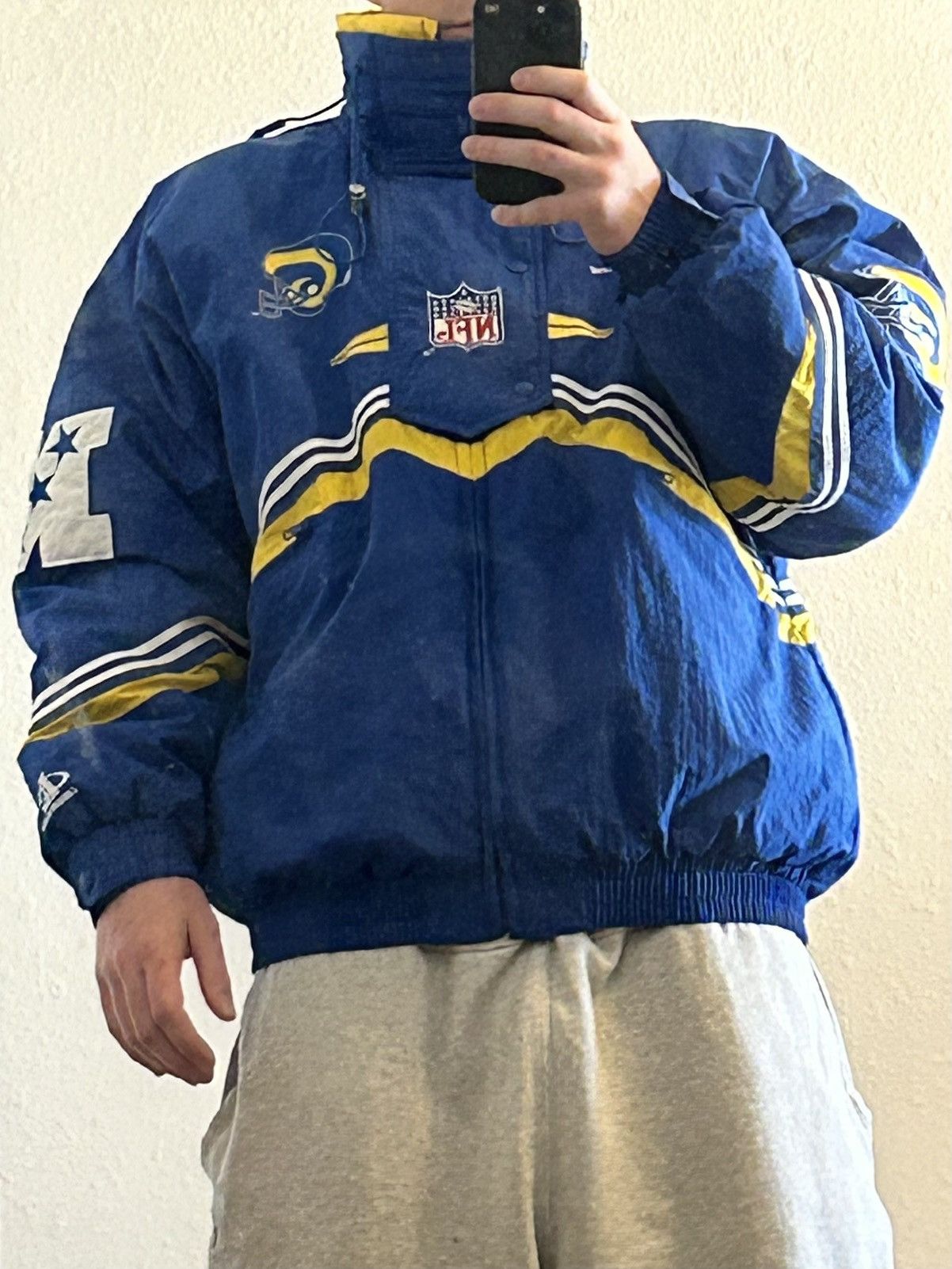 NFL 1990s St. Louis Rams Puffer Size US XL / EU 56 / 4 - 3 Thumbnail