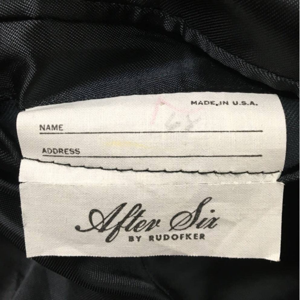 After Six After Six by Rudofker Large Blak Tuxedo Jacket Pleated Pants Size 42R - 7 Thumbnail