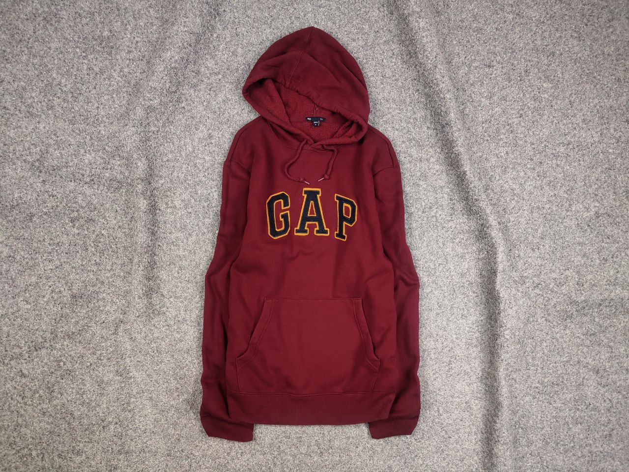Gap Vintage Gap Burgundy Logo Classic Hoodie Y2K Hype Style Size US L / EU 52-54 / 3 - 1 Thumbnail