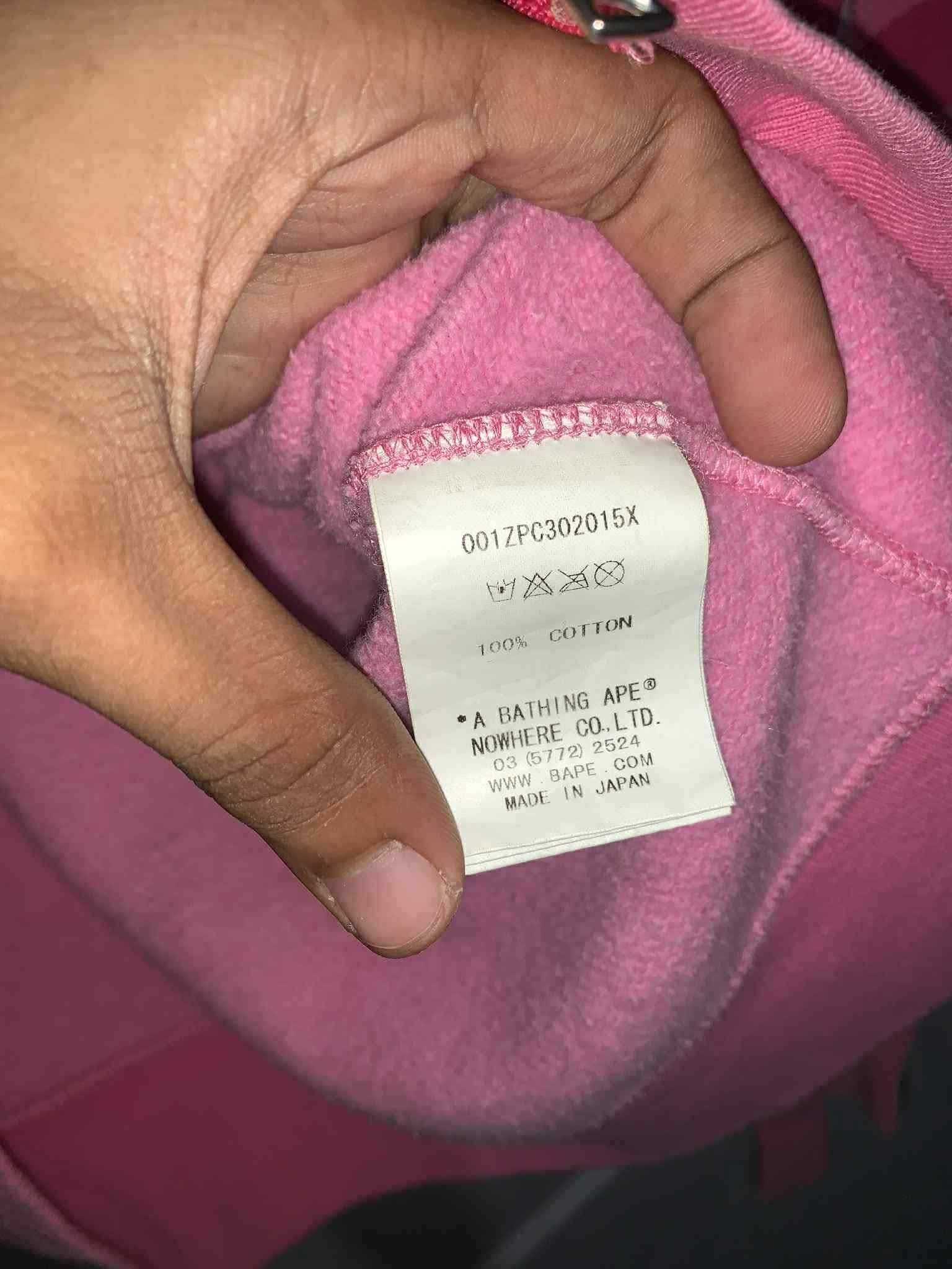Bape Bape tiger full zip pink Size US S / EU 44-46 / 1 - 4 Thumbnail