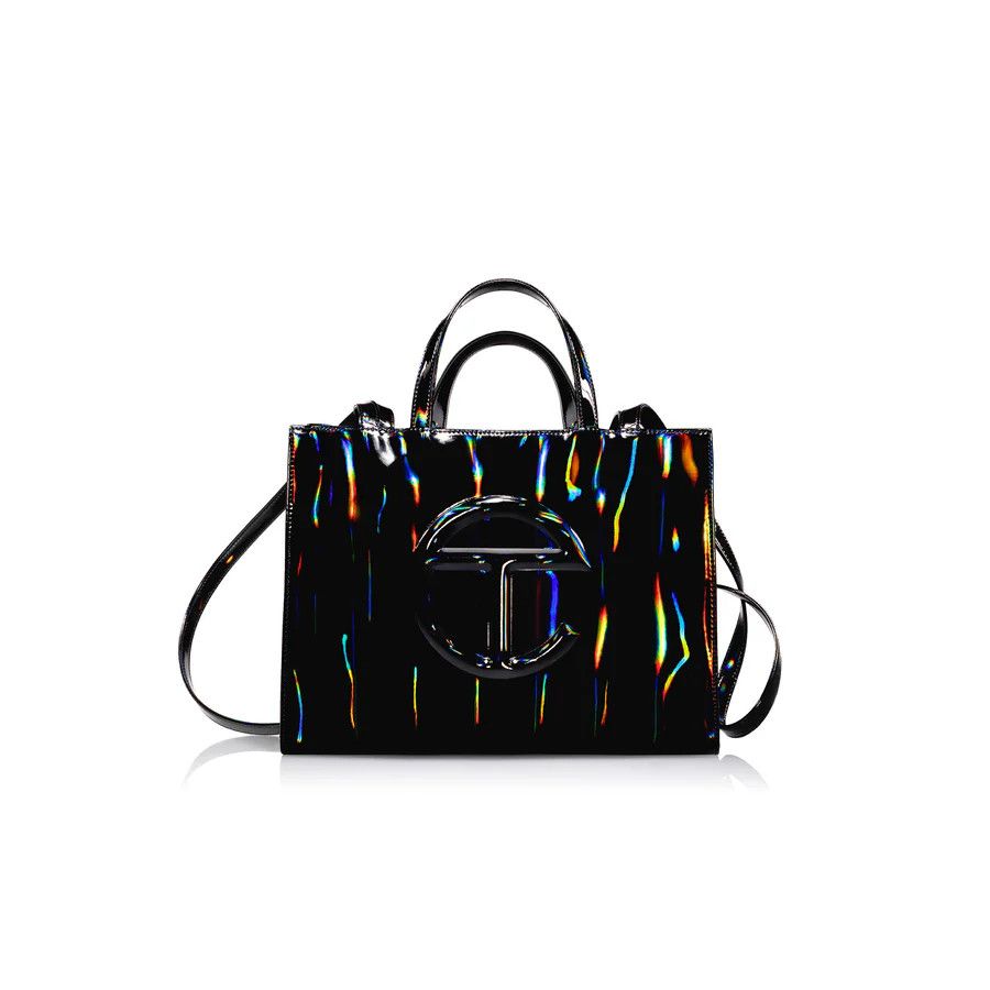 Telfar Large Shopping Bag - Black Rainbow Size ONE SIZE - 2 Thumbnail