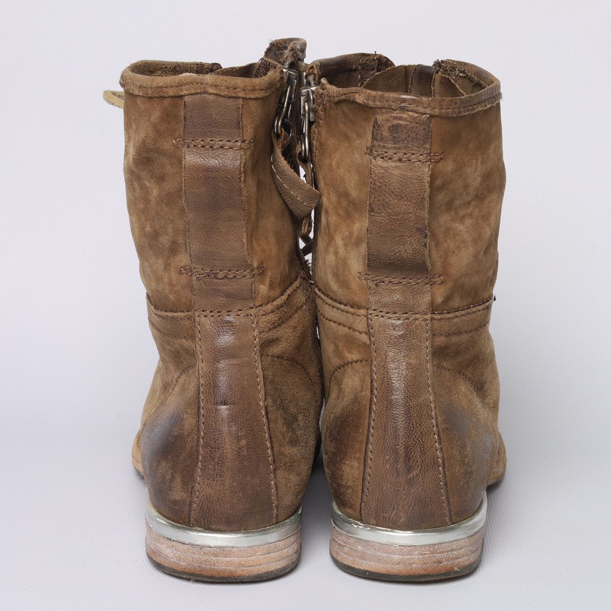 A.S.98 AS 98 Ankle Boots Beige Soft Leather Avantgarde Size US 9 / IT 39 - 5 Thumbnail