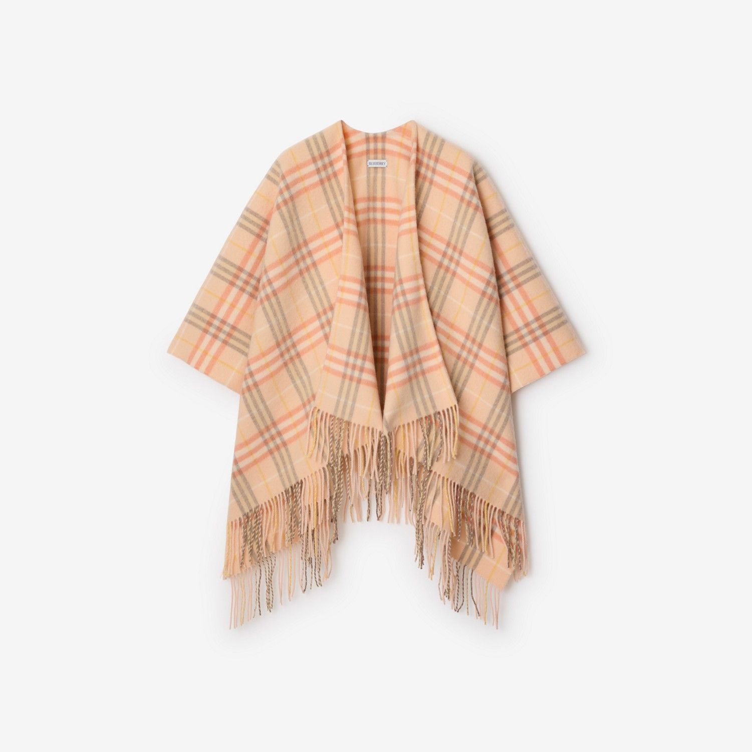 Burberry o1w1db10126 Check-Pattern Cape in Multicolor Size L / US 10 / IT 46 - 1 Thumbnail