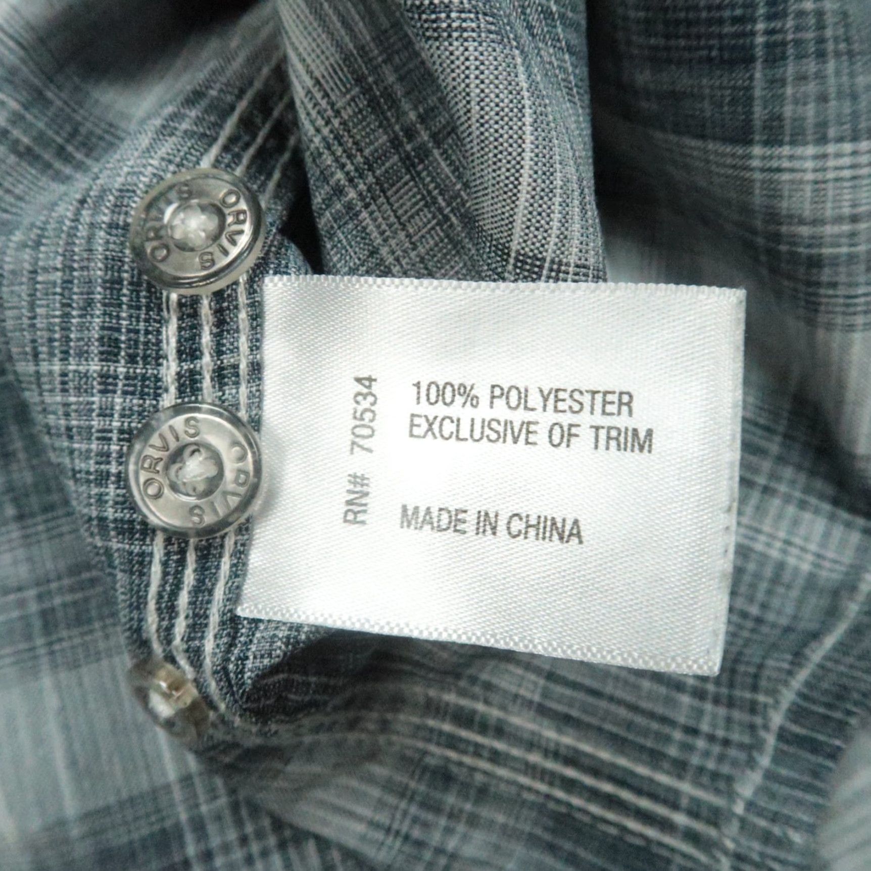 Orvis Orvis Shirt Men Extra Large Gray White Plaid Fishing Long Sleeve Button Size US XL / EU 56 / 4 - 4 Thumbnail