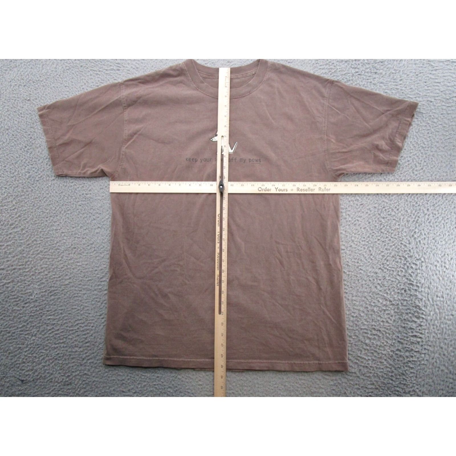 Doublet Its a Dogs Life Keep Your Laws Off My Paws Double Sided Shirt Mens Size L Brown Dog Y2K Size US L / EU 52-54 / 3 - 5 Thumbnail