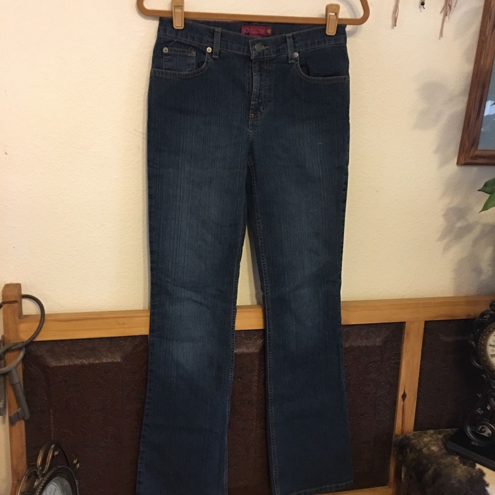 Designer SO dark wash classic five pocket stretch jeans Size 30" / US 8 / IT 44 - 2 Thumbnail
