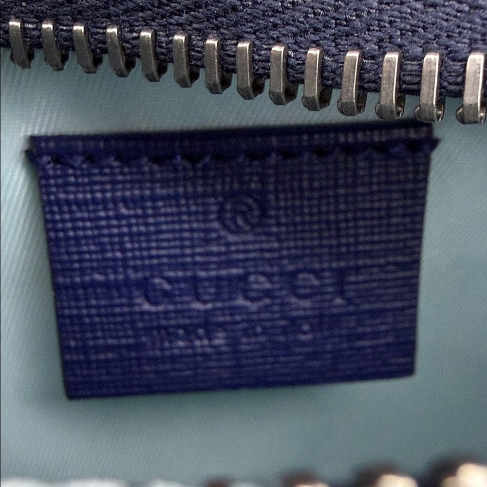 Gucci Gucci Children’s Strawberry Print Waist Bag Blue PVC Italy Size ONE SIZE - 7 Thumbnail