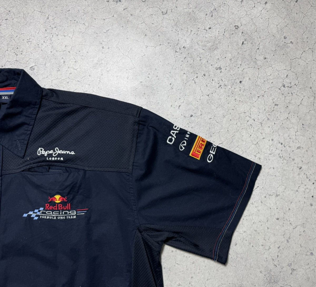 Red Bull Red Bull Pepe Jeans Racing Short Sleeve Button Shirt Size US XXL / EU 58 / 5 - 2 Thumbnail
