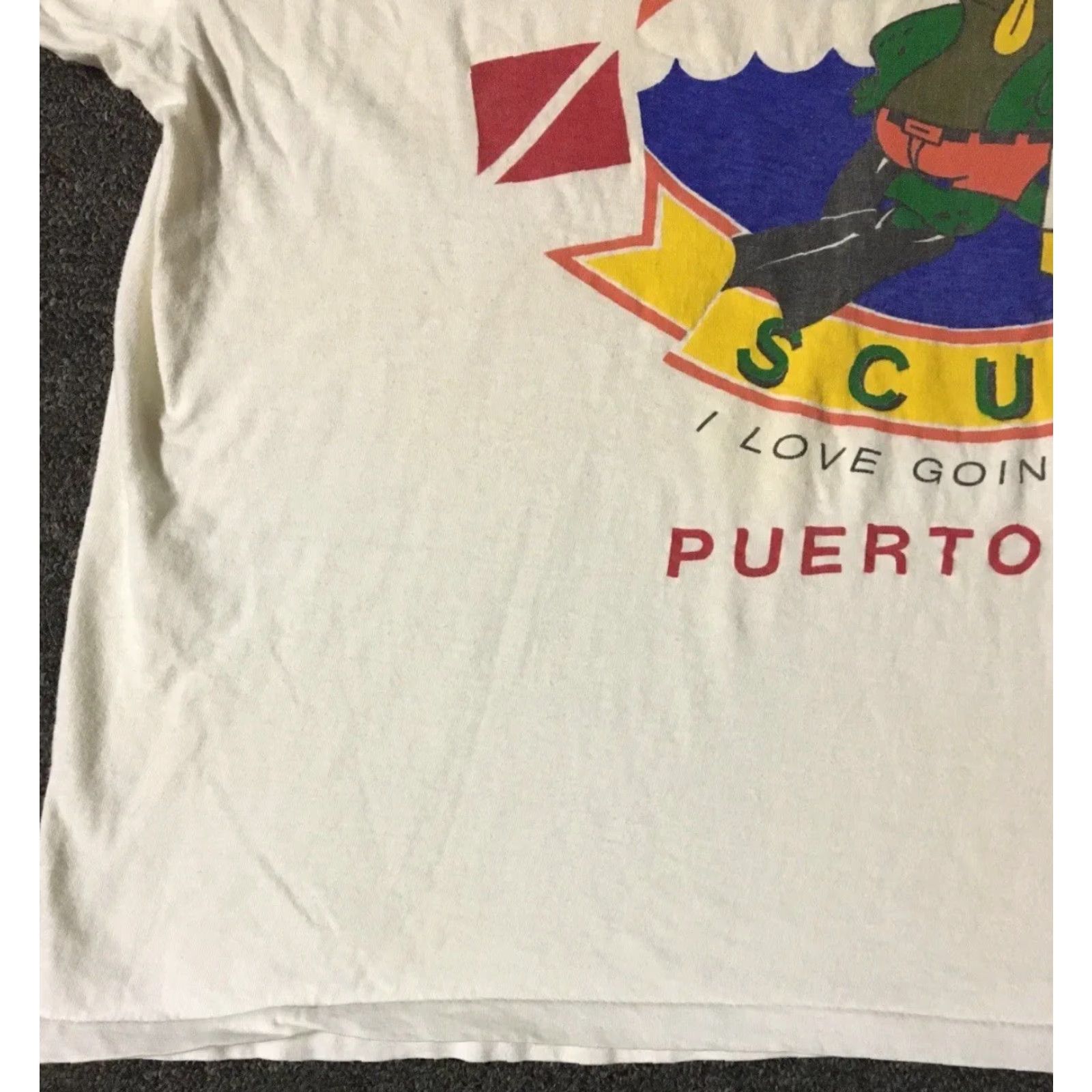 Vintage VINTAGE Sam Scuba I Love Going Down Shirt XL White Boxy Mens 90s Grunge Beach Funny Size US XL / EU 56 / 4 - 6 Thumbnail