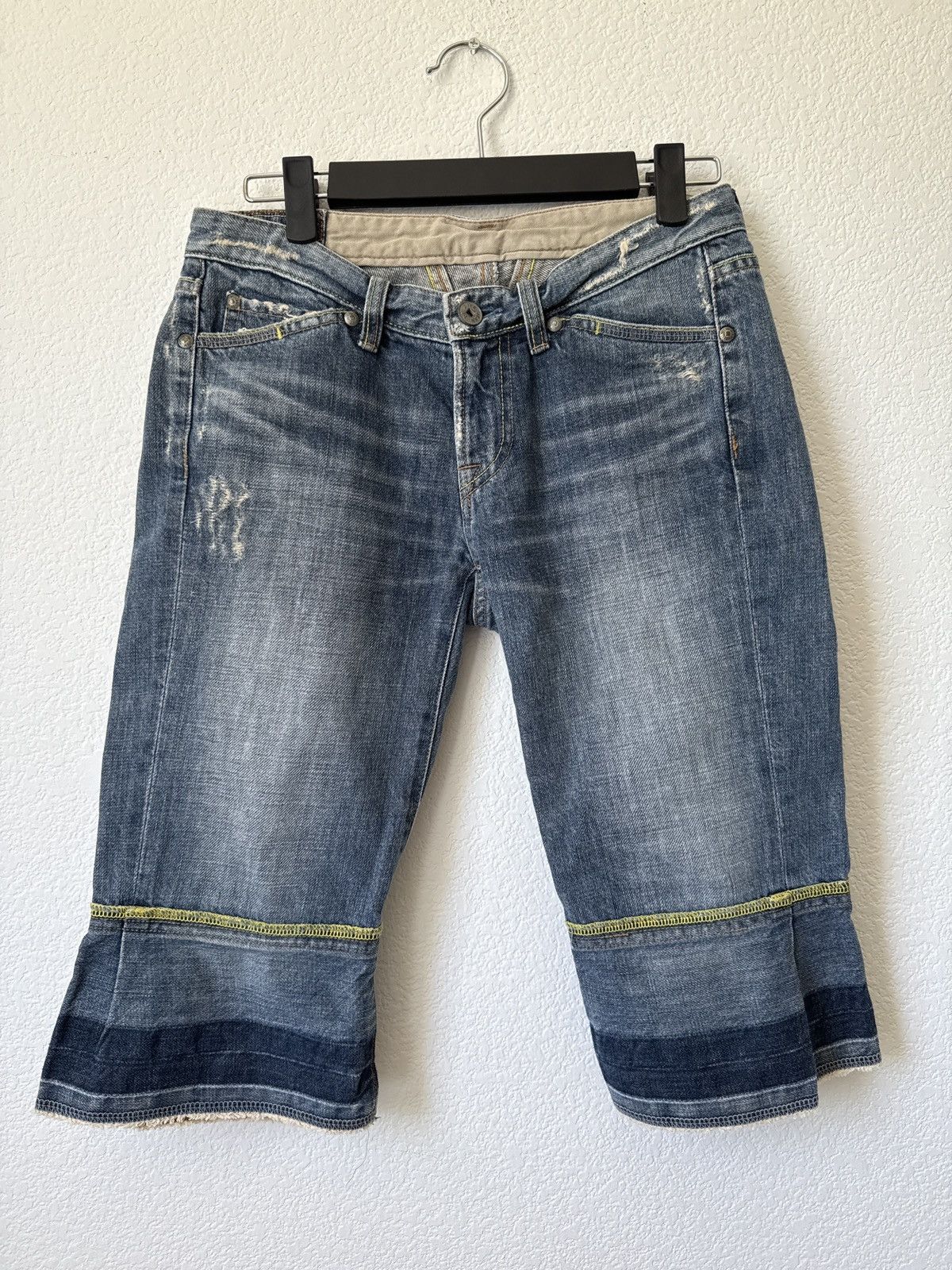 Marithe + Francois Girbaud × Vintage Marithe Francois Girbaud Jean shorts Size 25" / US 0 / IT 36 - 1 Thumbnail