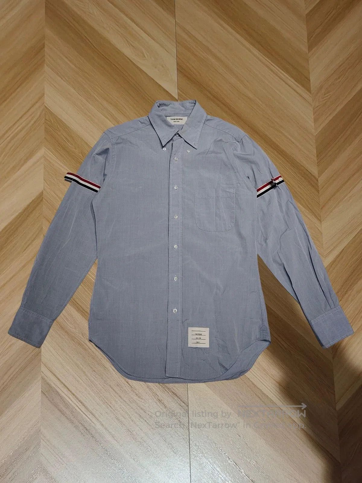 Thom Browne Thom Browne Striped Long Sleeve Shirt, Size 2. Size US M / EU 48-50 / 2 - 1 Thumbnail