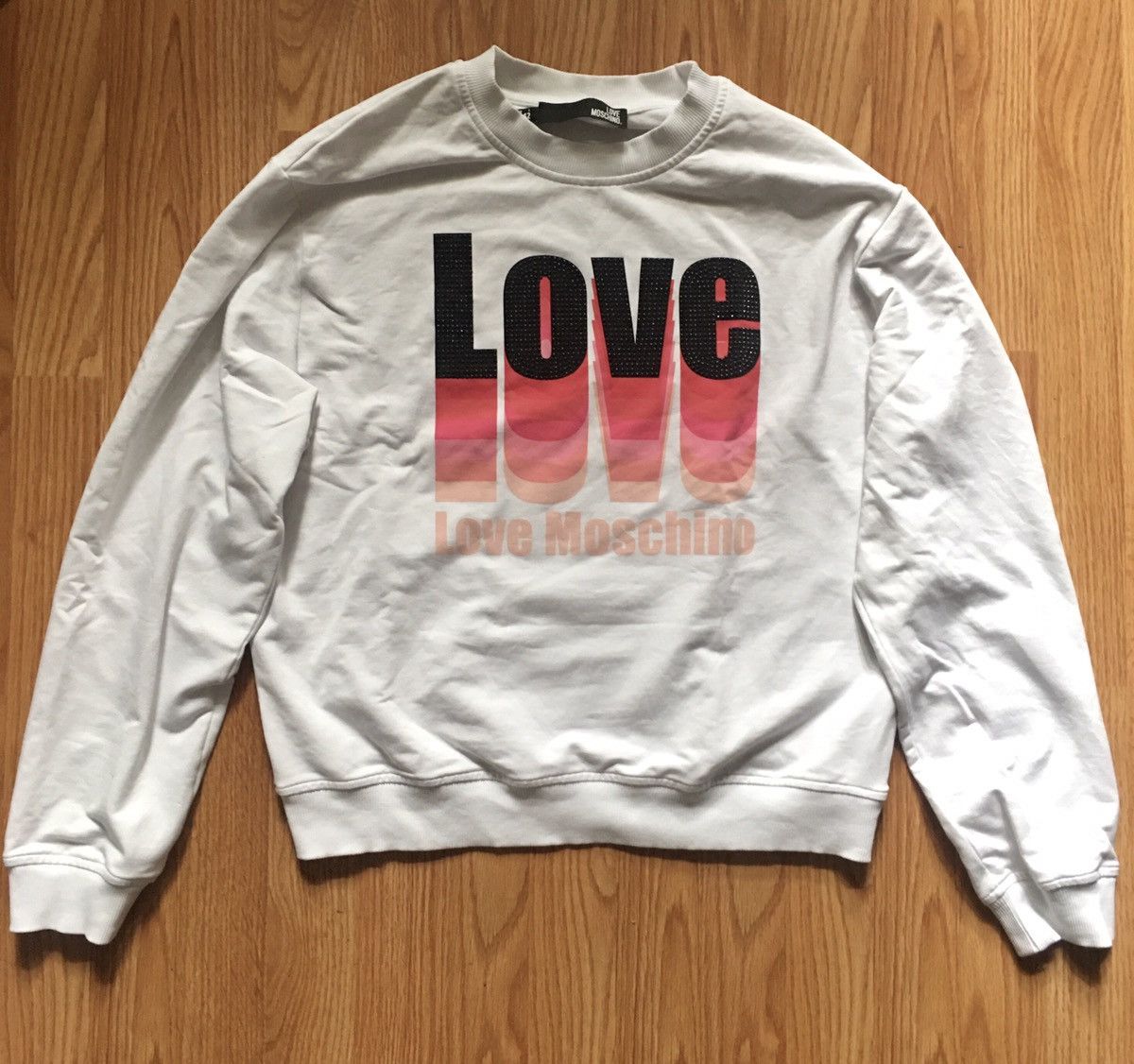 Love Moschino LOVE MOSCHINO Sweatshirt IT42 US6 UK10 Embellished Logo Size M / US 6-8 / IT 42-44 - 2 Thumbnail