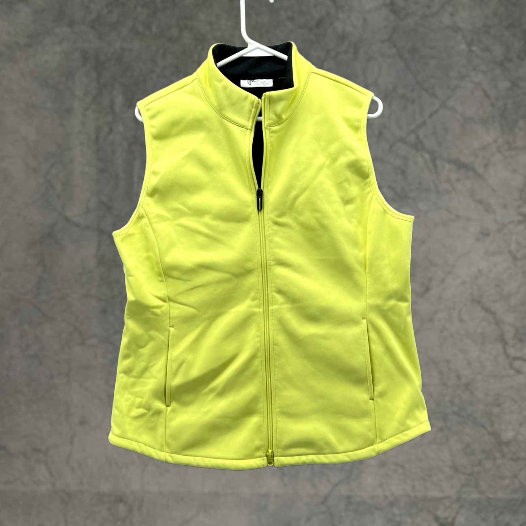 Vintage Greg Norman Jacket Womens L Green Vest Women Ladies Neon Sleeveless Full Zip Lined Size L / US 10 / IT 46 - 1 Thumbnail