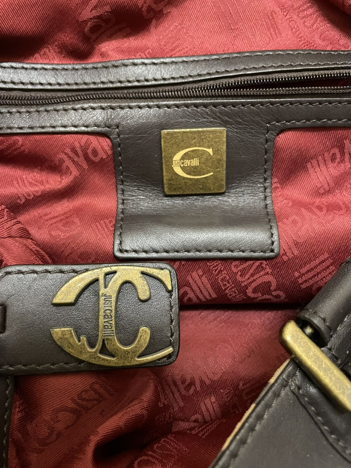 Just Cavalli Y2K Just Cavalli Python Print Handbag Size ONE SIZE - 5 Thumbnail