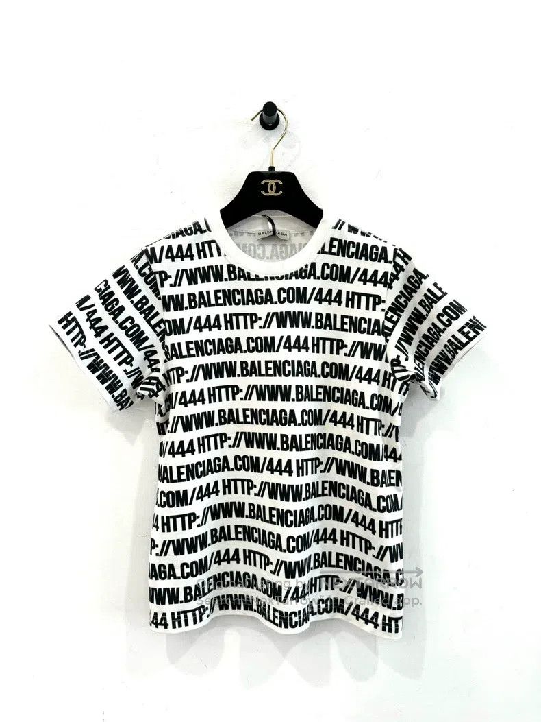 Balenciaga Balenciaga Black and White Letter Printed Logo Women's Sho Size M / US 6-8 / IT 42-44 - 1 Thumbnail