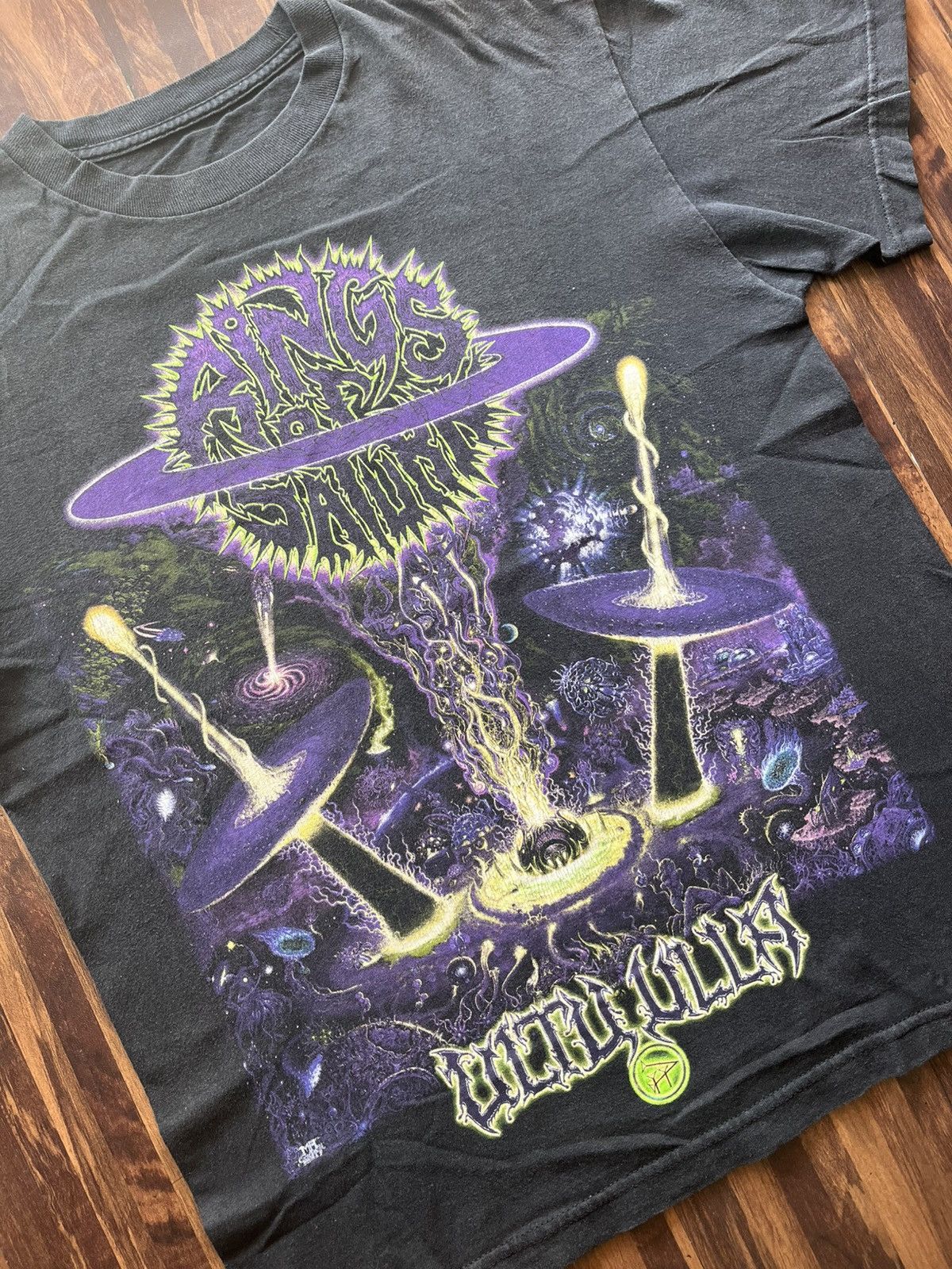 Vintage Heavy Metal RINGS OF SATURN Rock Band Space Slam T-Shirt Size US M / EU 48-50 / 2 - 2 Thumbnail