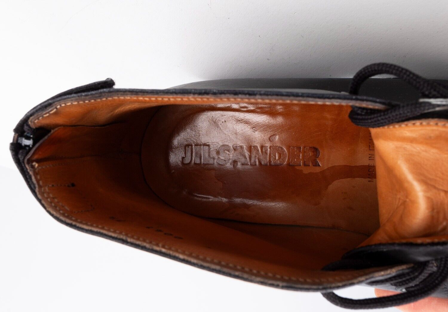 Jil Sander Original Jil Sander Leather Ankle Boots UK7.5 US8.5 H5166 Size US 8.5 / EU 41-42 - 7 Thumbnail