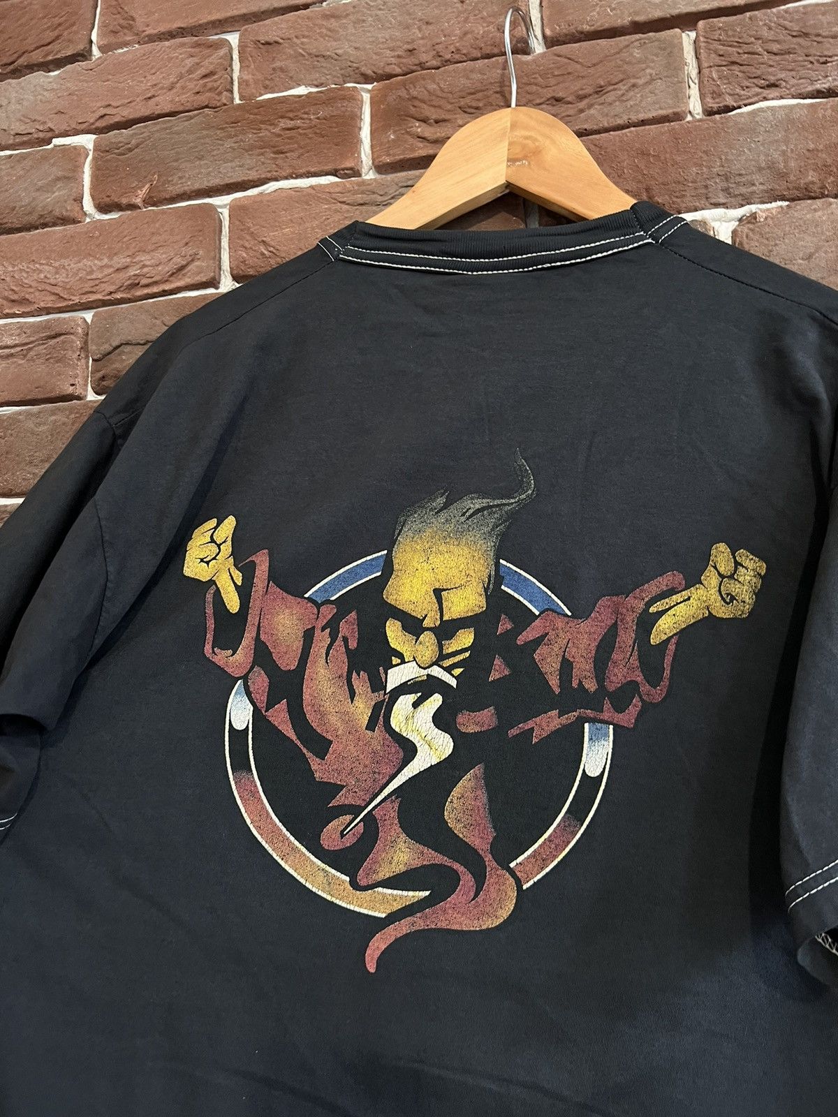 Band Tees Rare Vintage Thunderdome Wizard Gabber Band Tshirt 90s Size US L / EU 52-54 / 3 - 7 Thumbnail