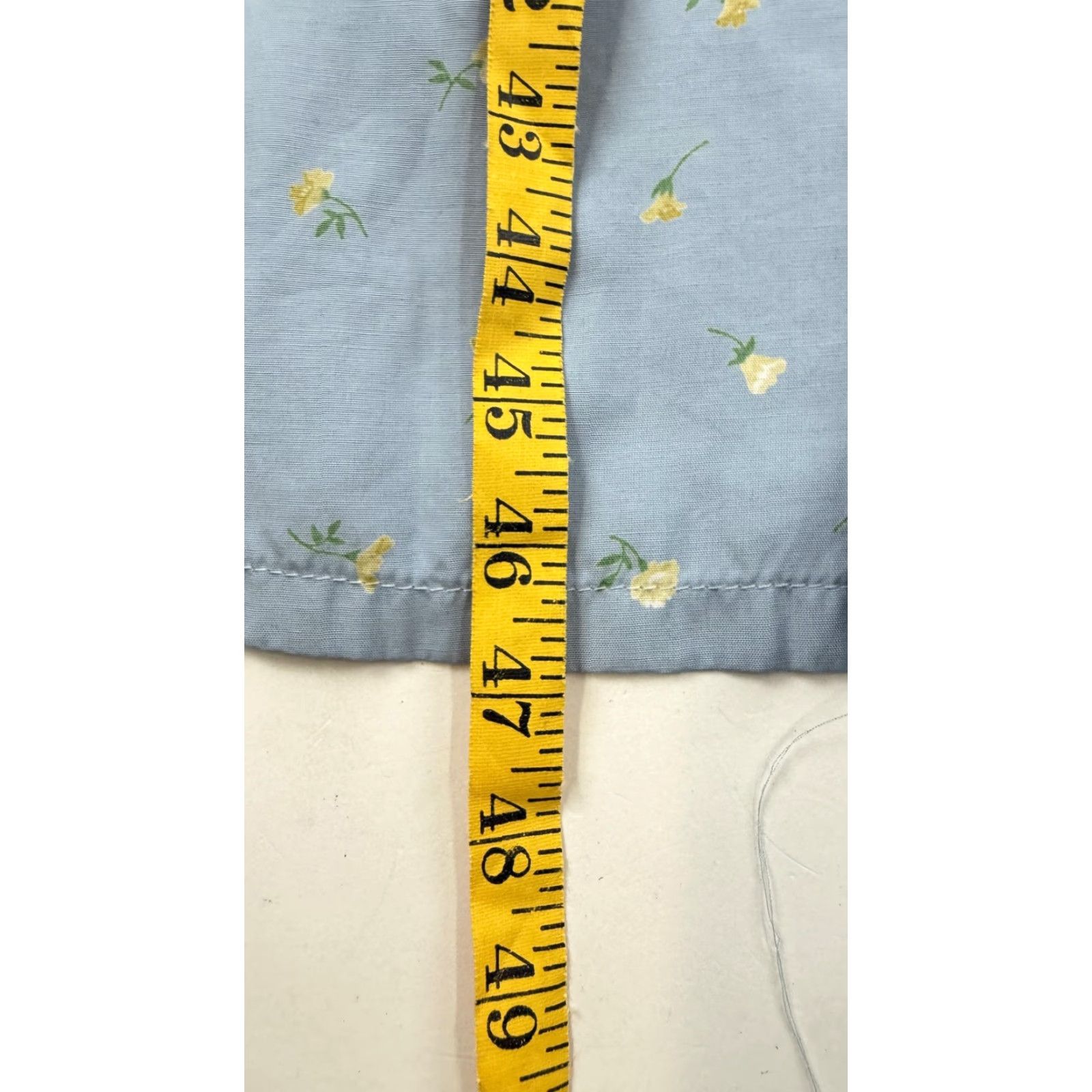 Gap GAP Dress Womens 8 Blue Floral Sleeveless Midi Rayon Belted Summer A Line Dress Size M / US 6-8 / IT 42-44 - 7 Thumbnail