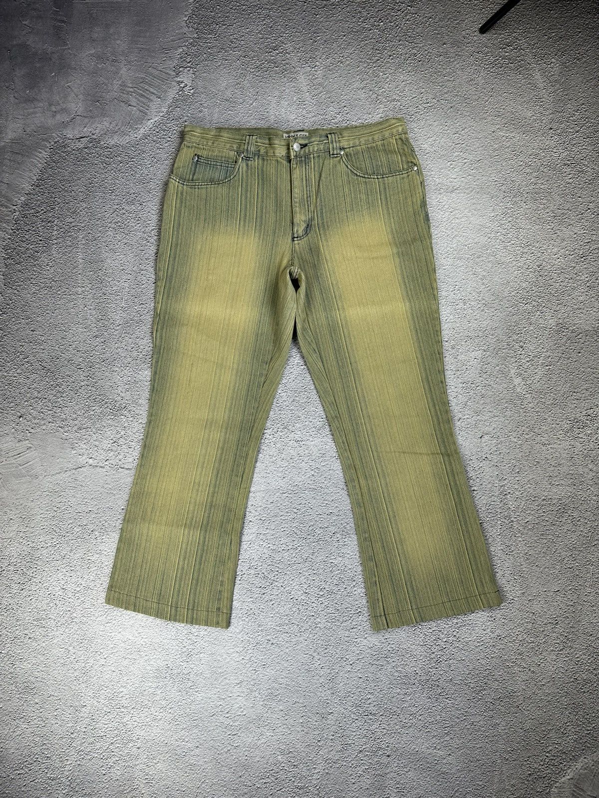 Other Diesel Style Vintage Stripe Flared Jeans Washed Y2K Faded Sk Size US 36 / EU 52 - 6 Thumbnail