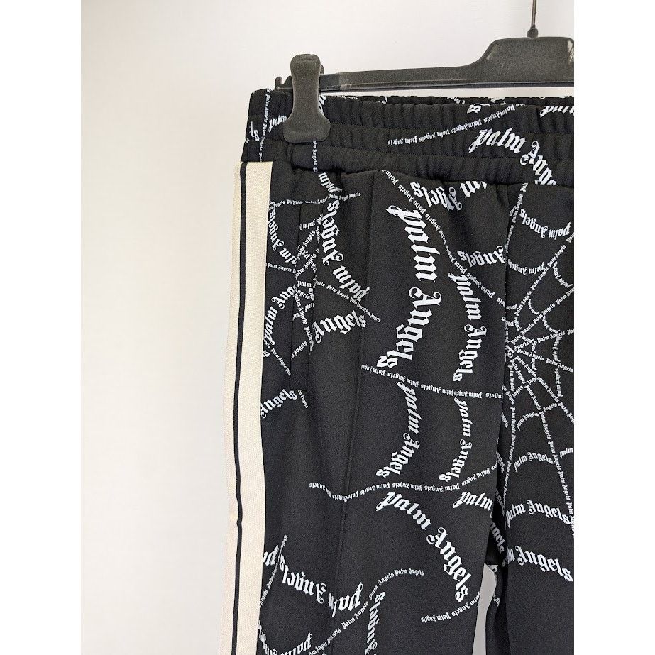 Palm Angels o1rshd1 Spider Web Classic Track Pant in Black Off White Size US 36 / EU 52 - 5 Thumbnail