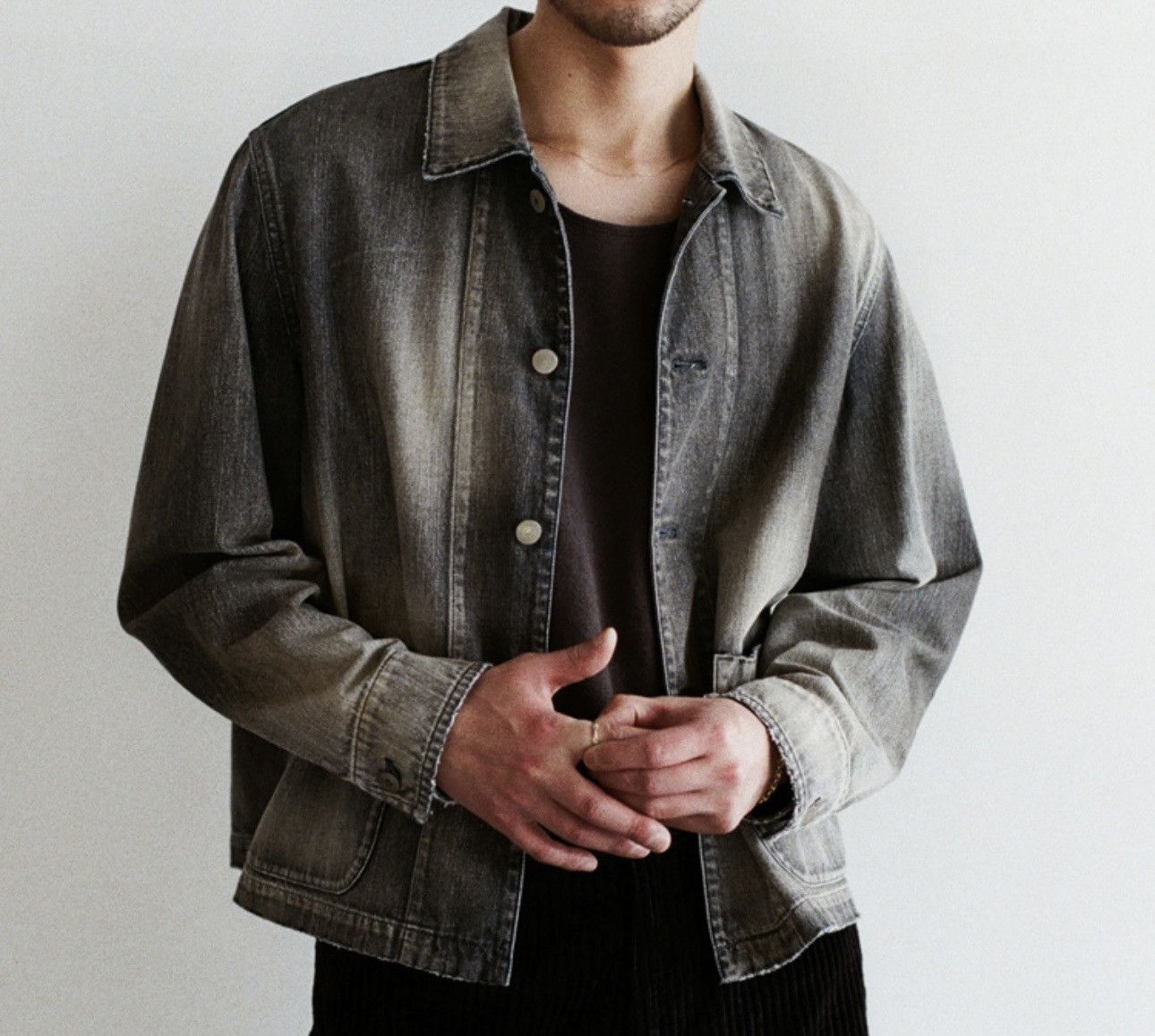 Other LIDNM Chore Jacket - Fog Wash Size US M / EU 48-50 / 2 - 1 Thumbnail