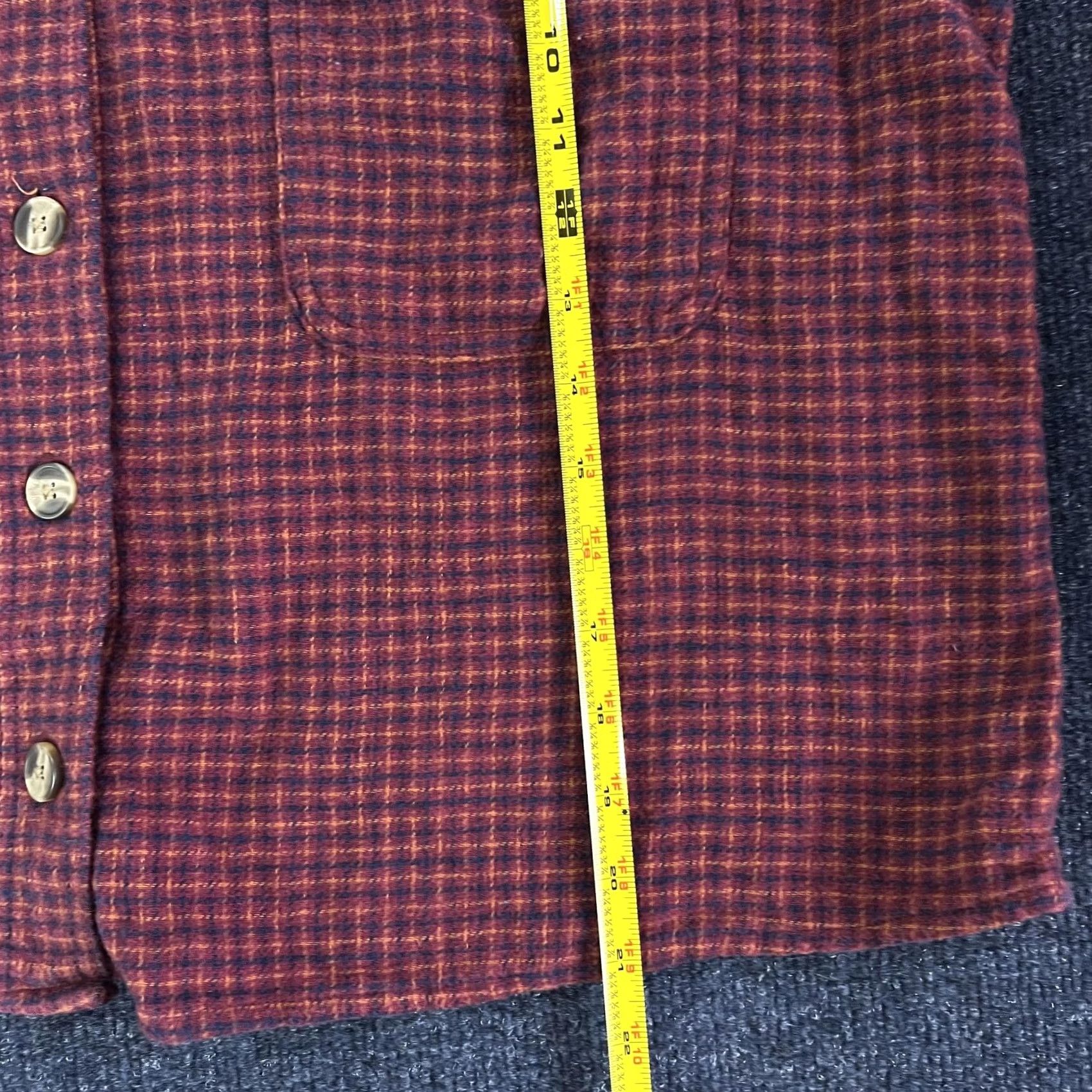 American Eagle Outfitters VINTAGE American Eagle Outfitters Button-Up Shirt Womens Large Red Plaid Flannel Cropped Size L / US 10 / IT 46 - 6 Thumbnail