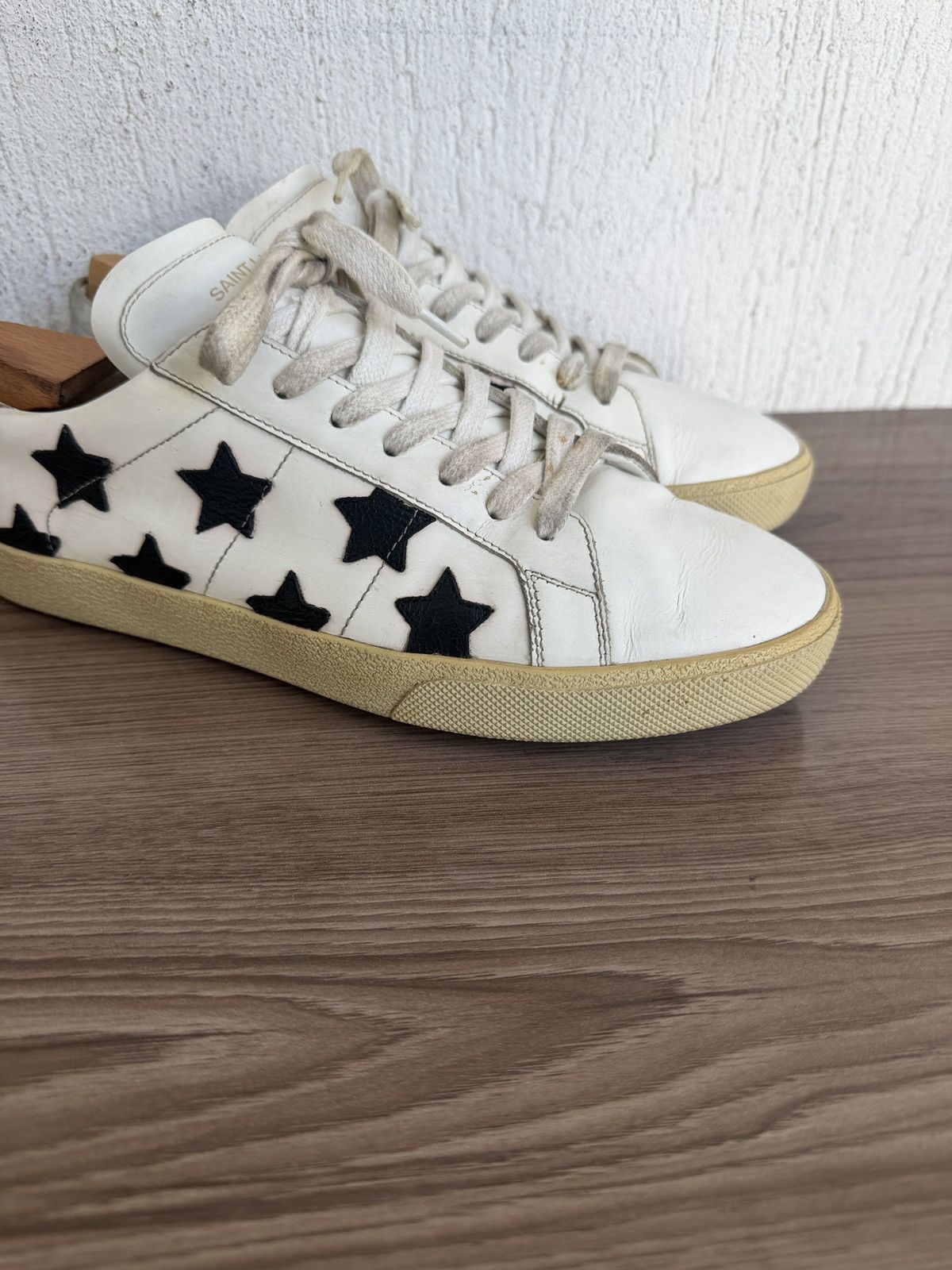 Saint Laurent Paris Ss15 court classic star trainers Size US 8.5 / EU 41-42 - 4 Thumbnail