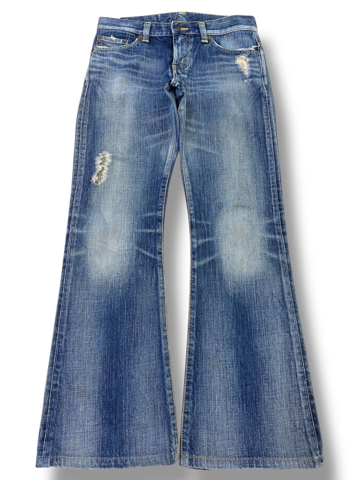 Edwin Edwin Faded Blue Wash Style Flare Leg Jeans Size US 30 / EU 46 - 1 Thumbnail