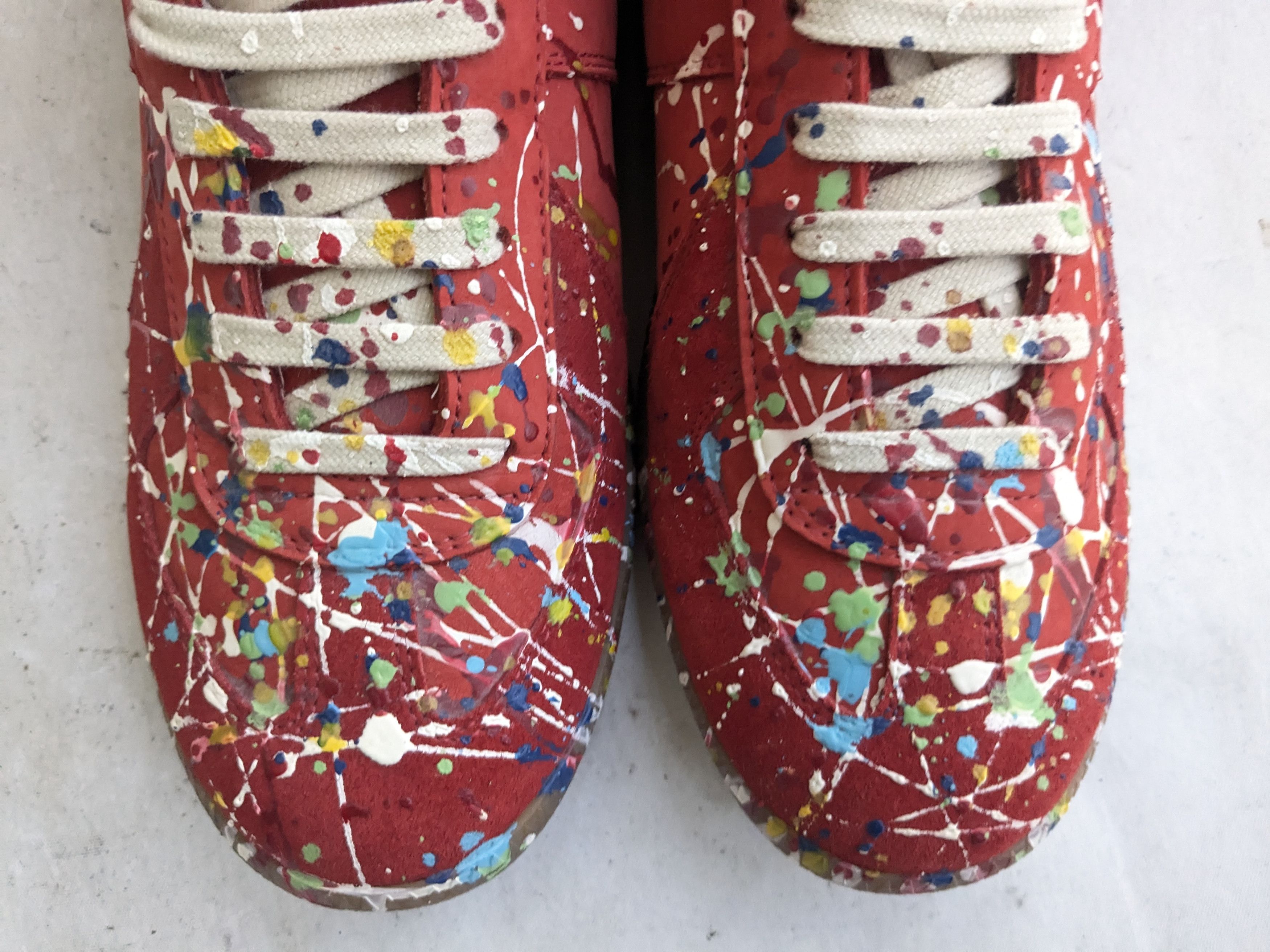 Maison Margiela Maison Margiela GAT Replica Red Paint Splatter 9 42 Size US 9 / EU 42 - 5 Thumbnail