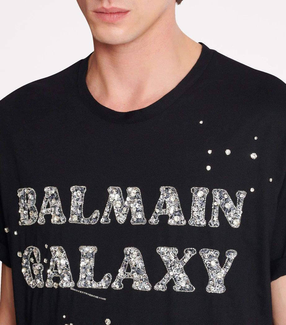 Balmain o1y0426 Crewneck T-Shirt in Black Size US L / EU 52-54 / 3 - 6 Thumbnail