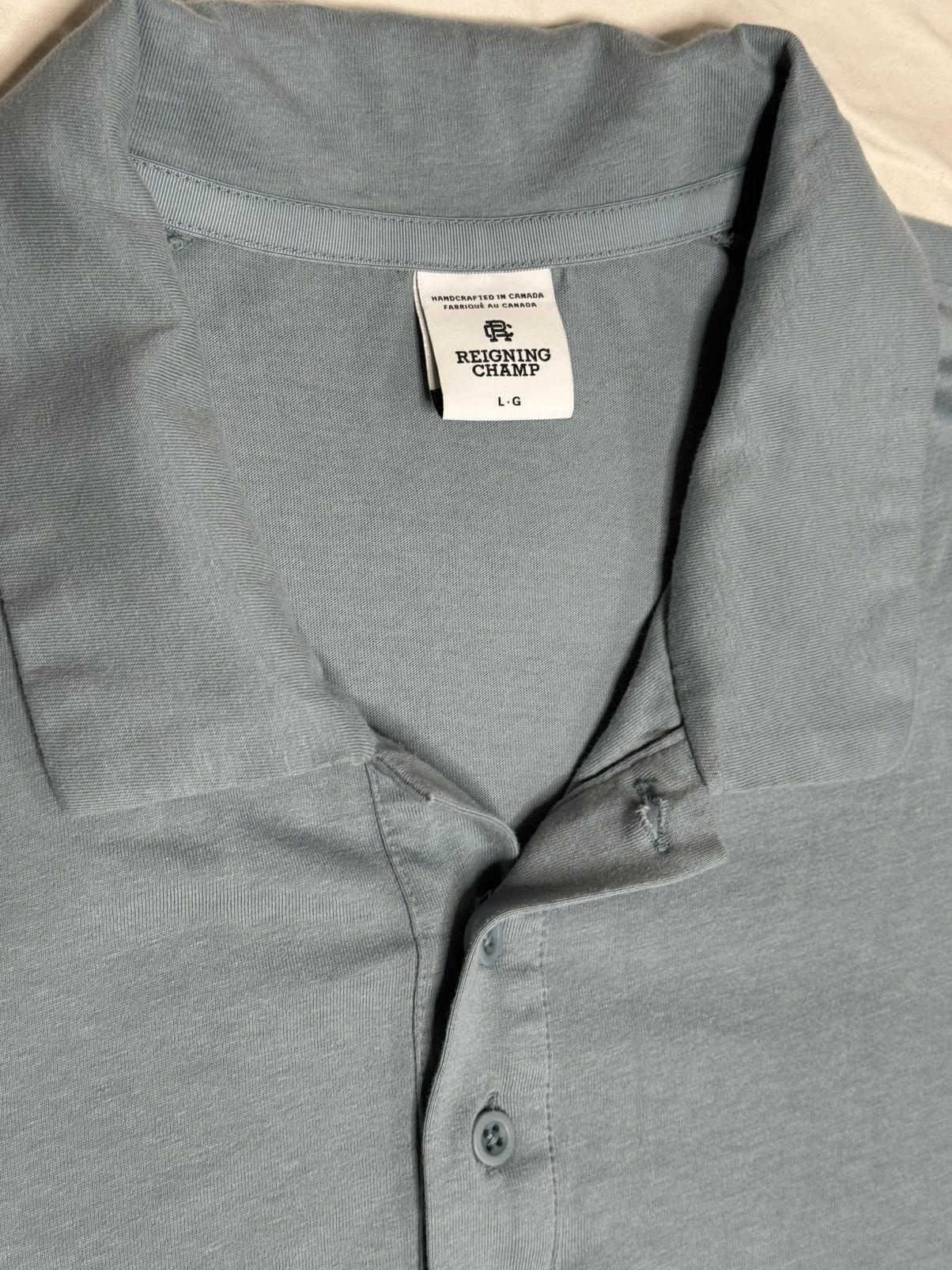 Reigning Champ Reigning Champ Lightweight Jersey Polo – Size Large Size US L / EU 52-54 / 3 - 2 Thumbnail