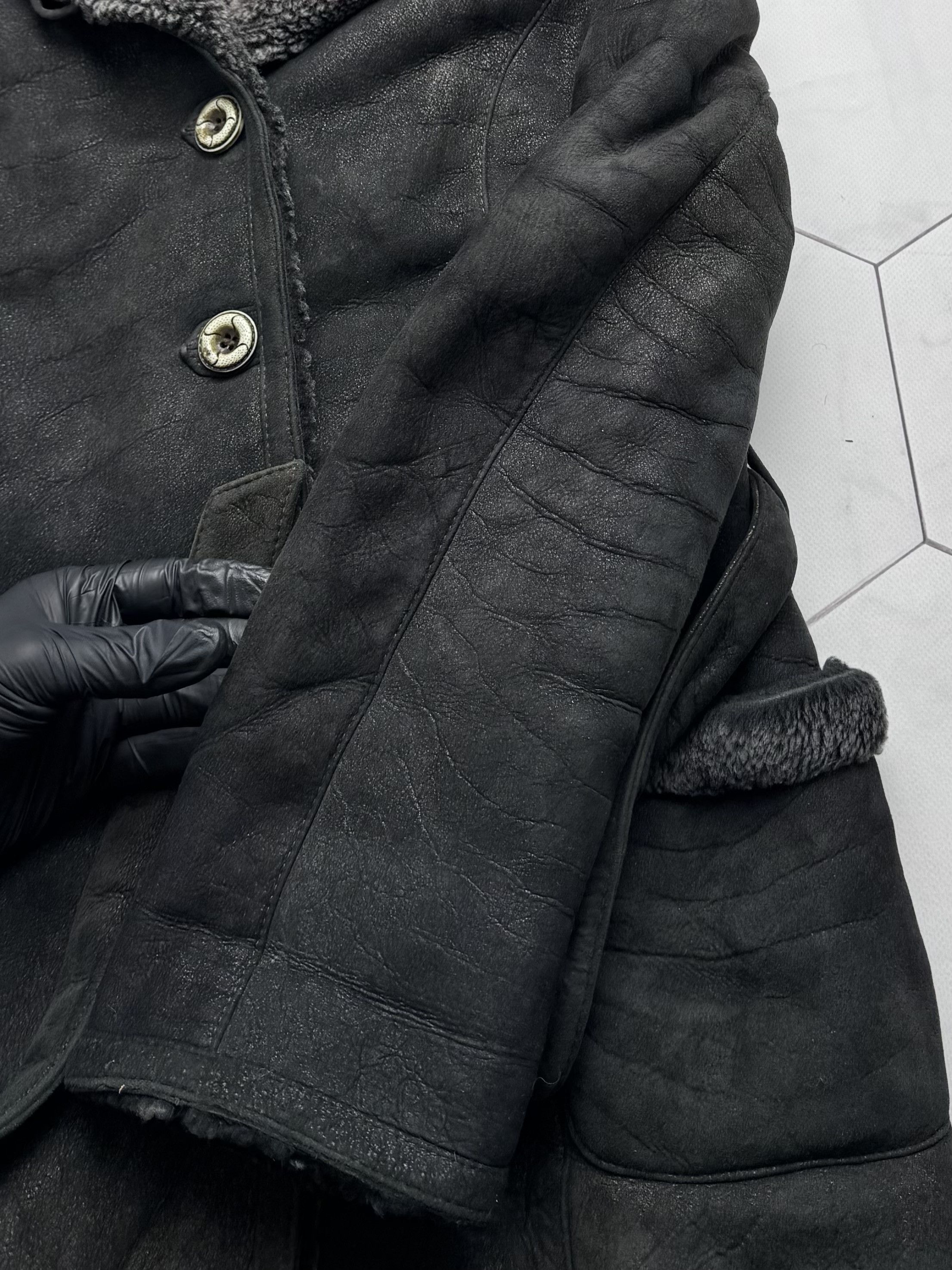 Vintage Vintage Real Sheepskin Hooded Coat (B550) Size M / US 6-8 / IT 42-44 - 11 Thumbnail