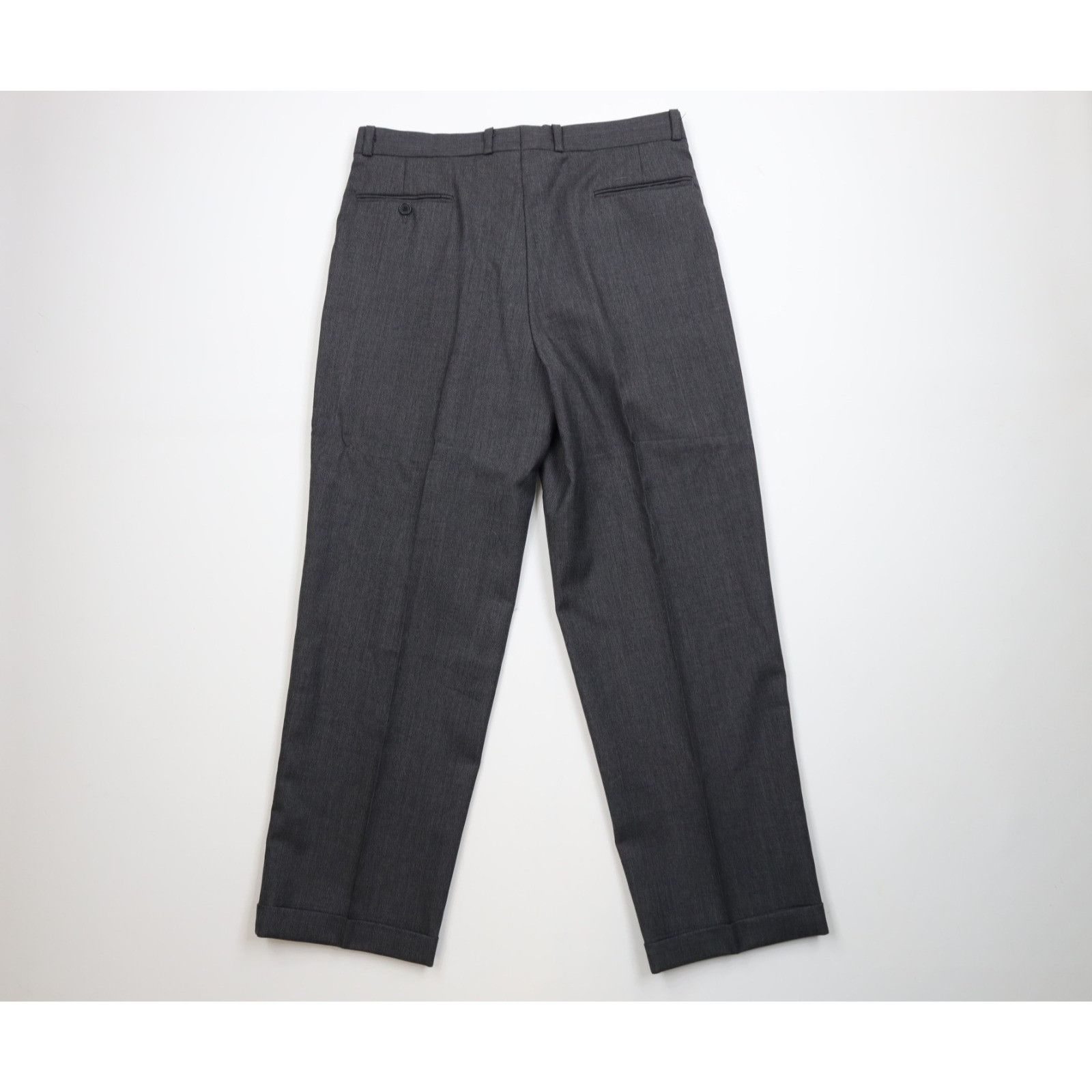 Vintage Vintage 90s Streetwear 2 Piece Wool Suit Wedding Size 42R - 15 Thumbnail